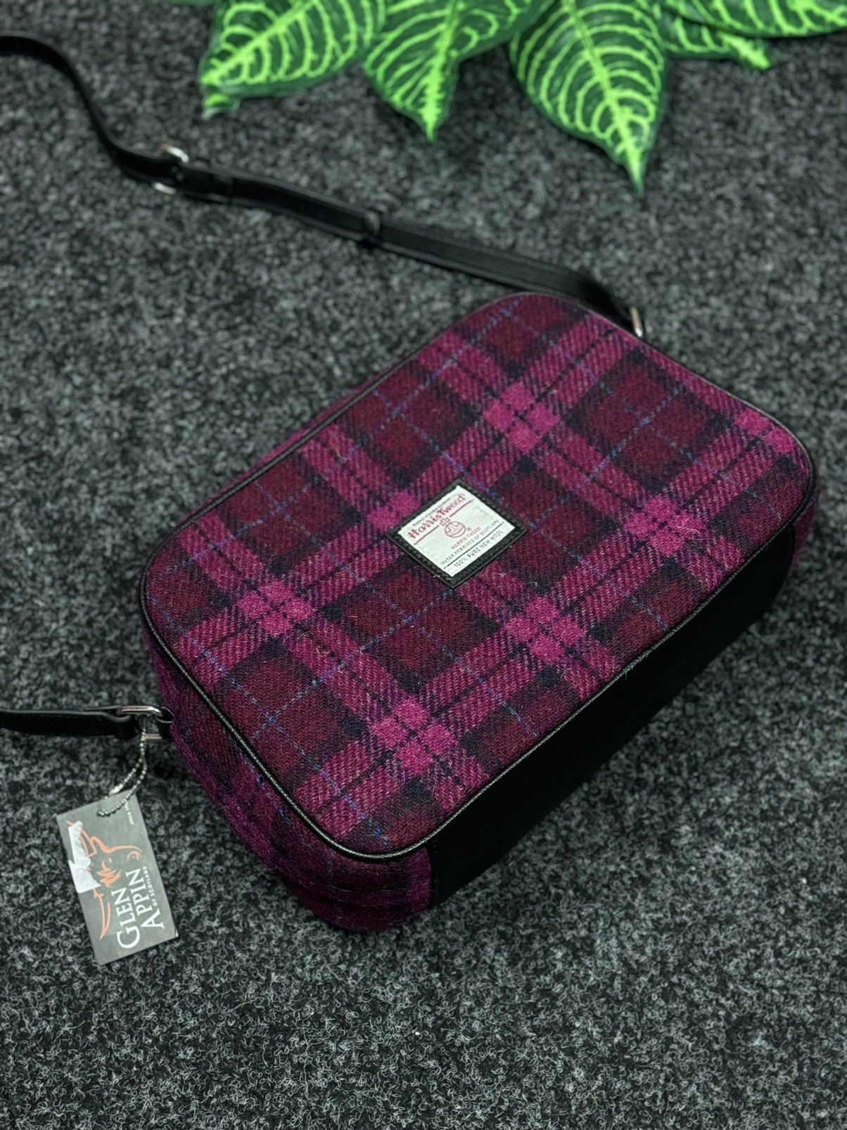 Designer × Harris Tweed Messenger over the shoulder Harris Tweed Glen Appin Size ONE SIZE - 3 Thumbnail