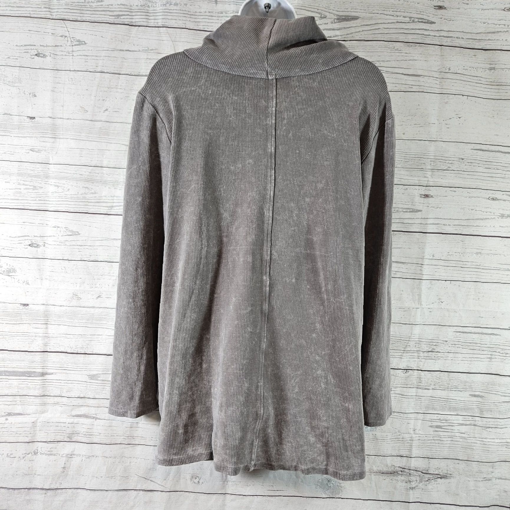 Alife Focus Casual Life Womens Cowl Neck Pullover Sz Medium Gray Cotton Shirt Pullover M Womens Size M / US 6-8 / IT 42-44 - 3 Thumbnail