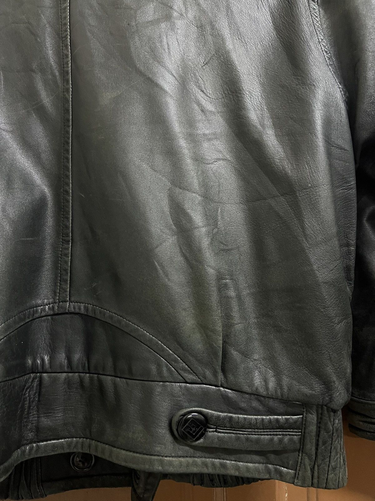 Designer PIERRE BALMAIN LEATHER JACKET Size US XL / EU 56 / 4 - 7 Thumbnail