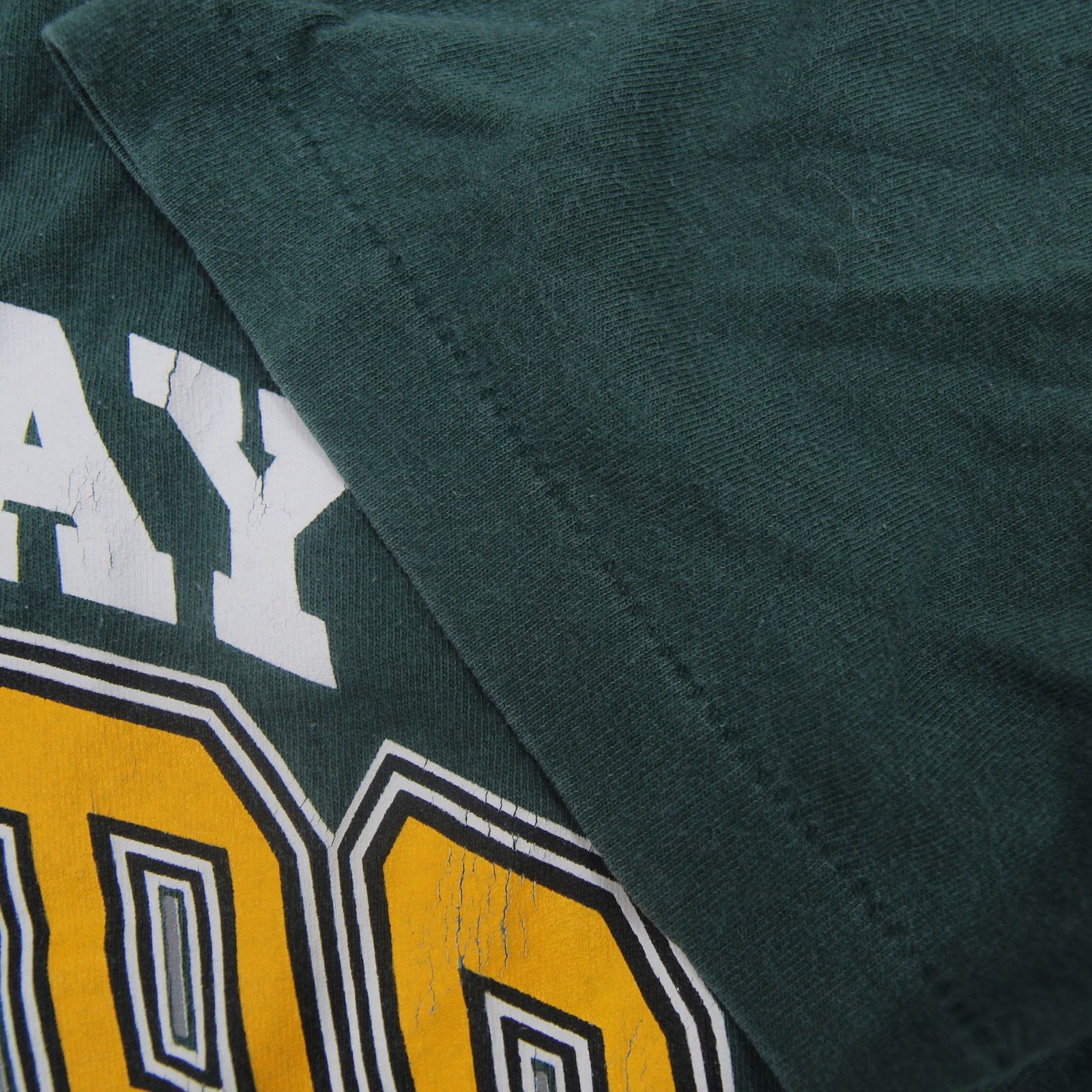 NFL × Vintage Vintage Green Bay Packers Spellout Graphic T Shirt Size US XL / EU 56 / 4 - 5 Thumbnail