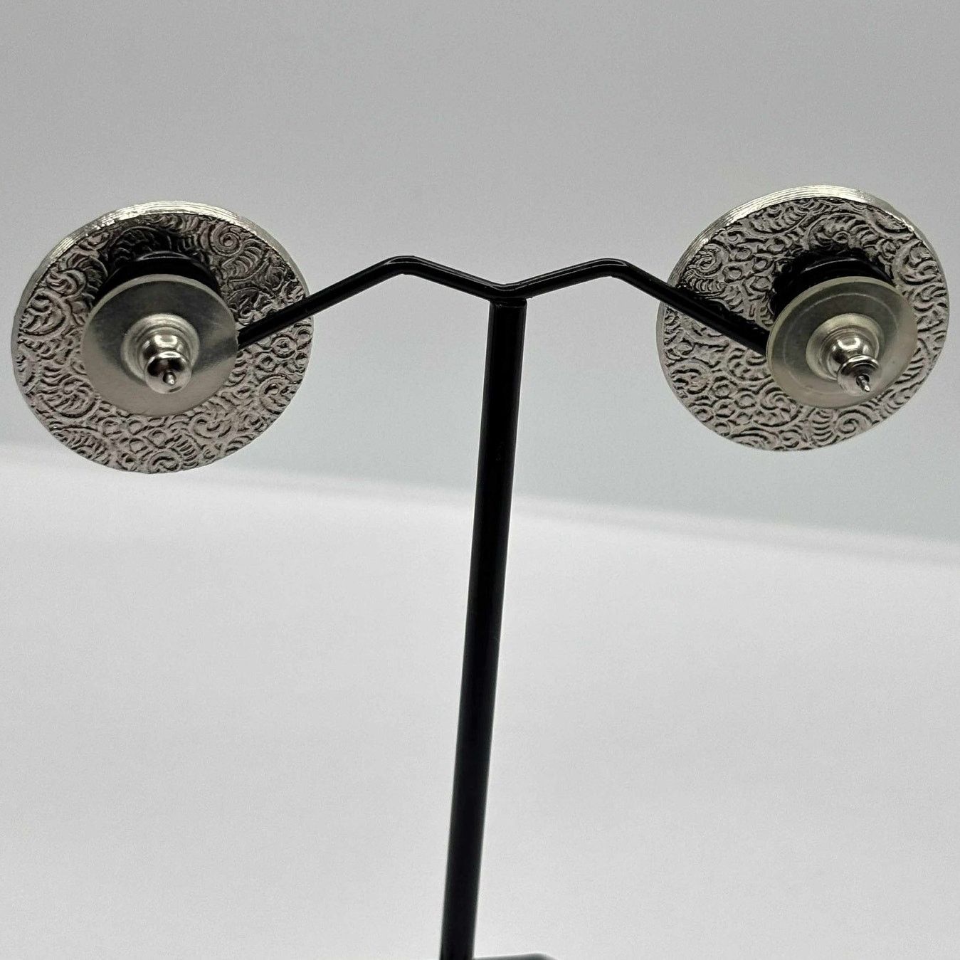 Other Vintage Silver Circle Earrings Size ONE SIZE - 5 Thumbnail