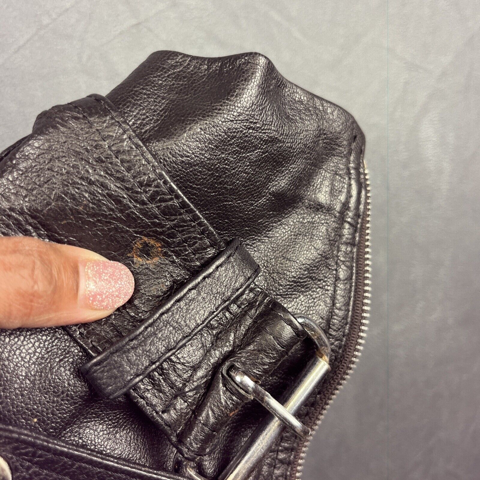 Wilsons Leather Vintage Wilsons Leather Moto Biker Cropped Jacket Medium Size M / US 6-8 / IT 42-44 - 21 Thumbnail