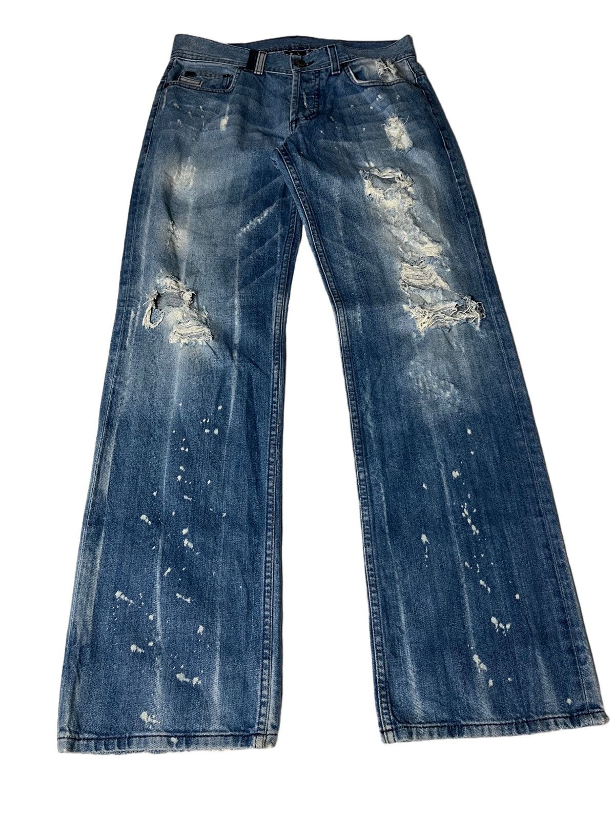 Armani Exchange 32" Armani Exchange Distressed Denim Size US 32 / EU 48 - 2 Thumbnail