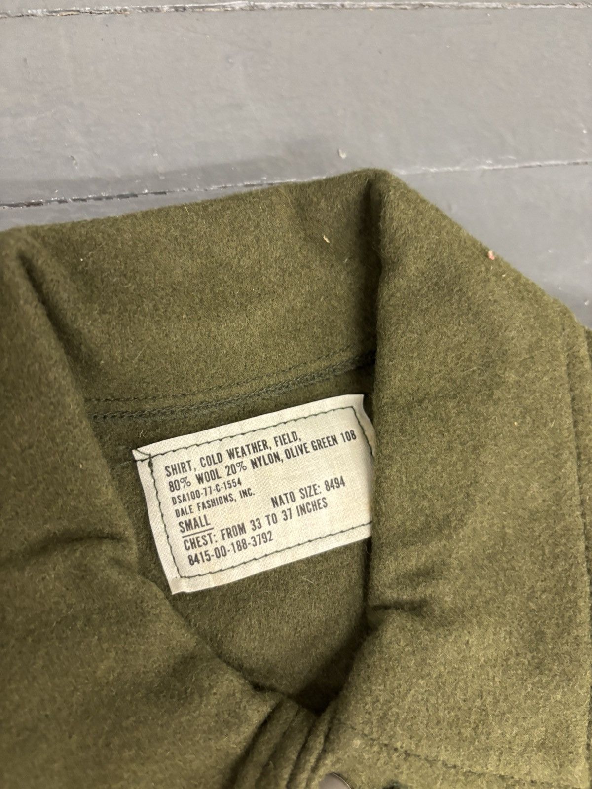 Vintage Vintage 70s military wool jacket Size US S / EU 44-46 / 1 - 3 Thumbnail