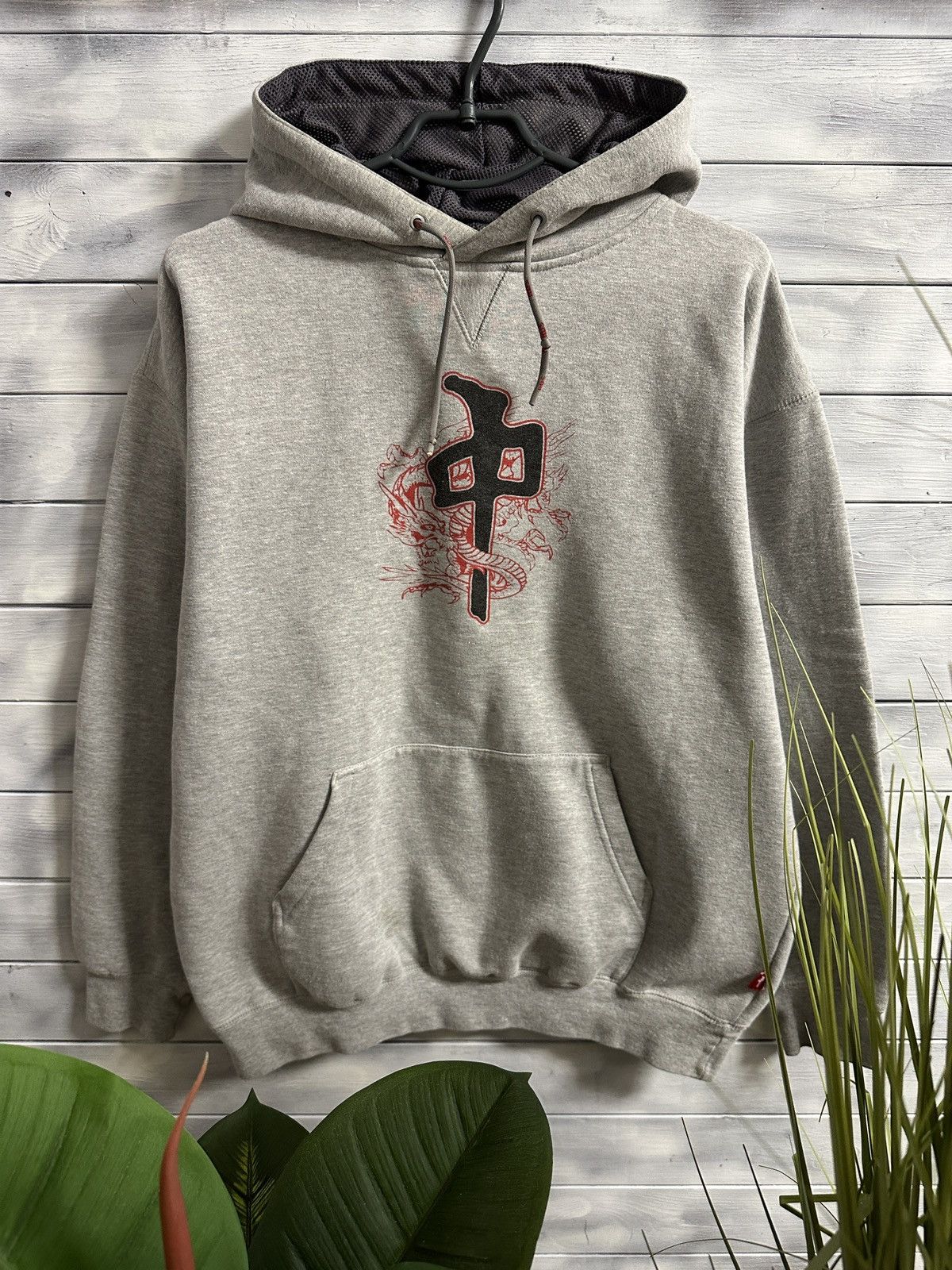 Rare Vintage Hoodie Red Dragon Skateboards Y2K