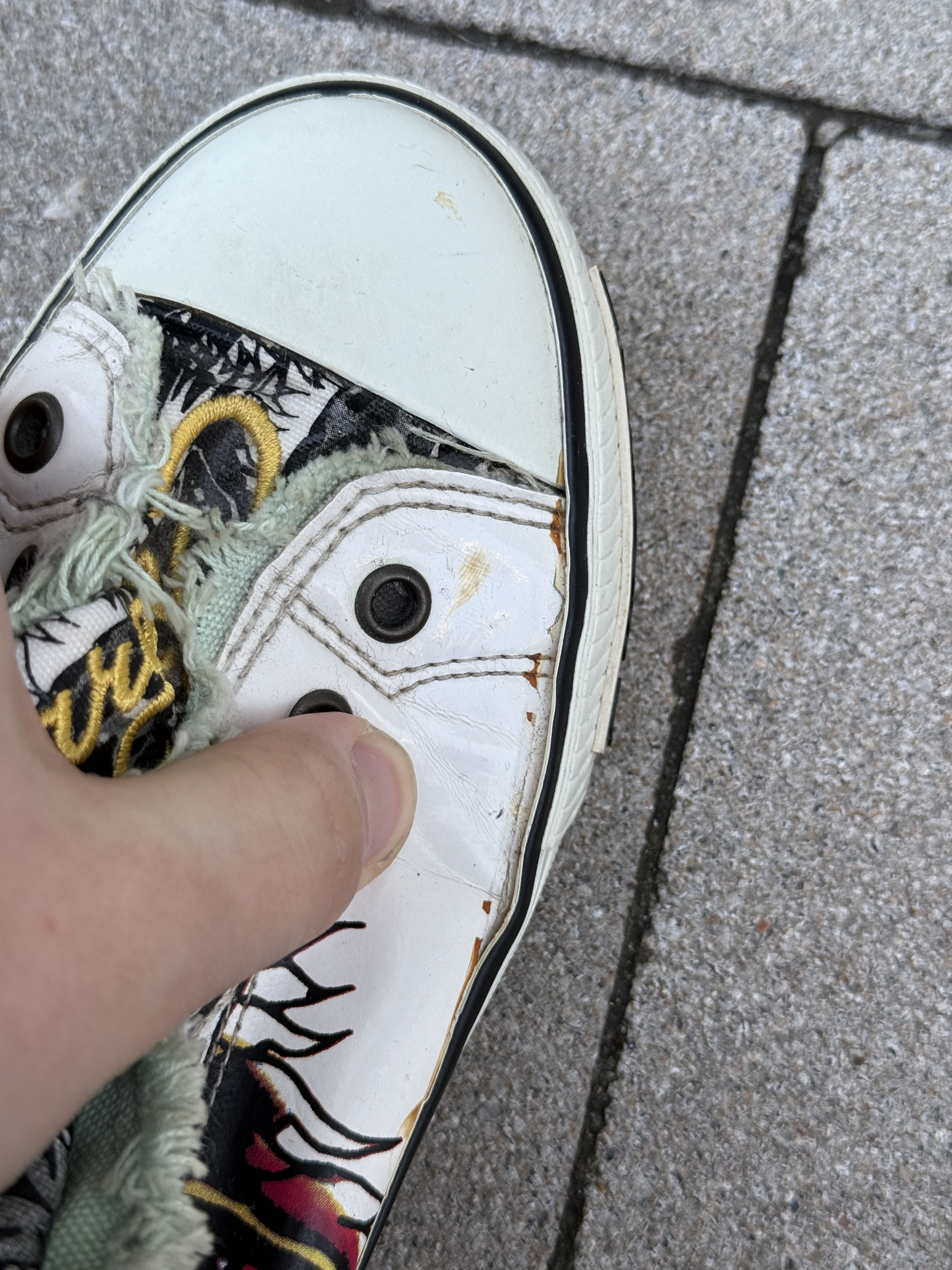 Ed Hardy × Vintage Vintage Y2K Ed Hardy High Top Sneakers Tiger Shoes Size 36 Size US 6 / IT 36 - 16 Thumbnail
