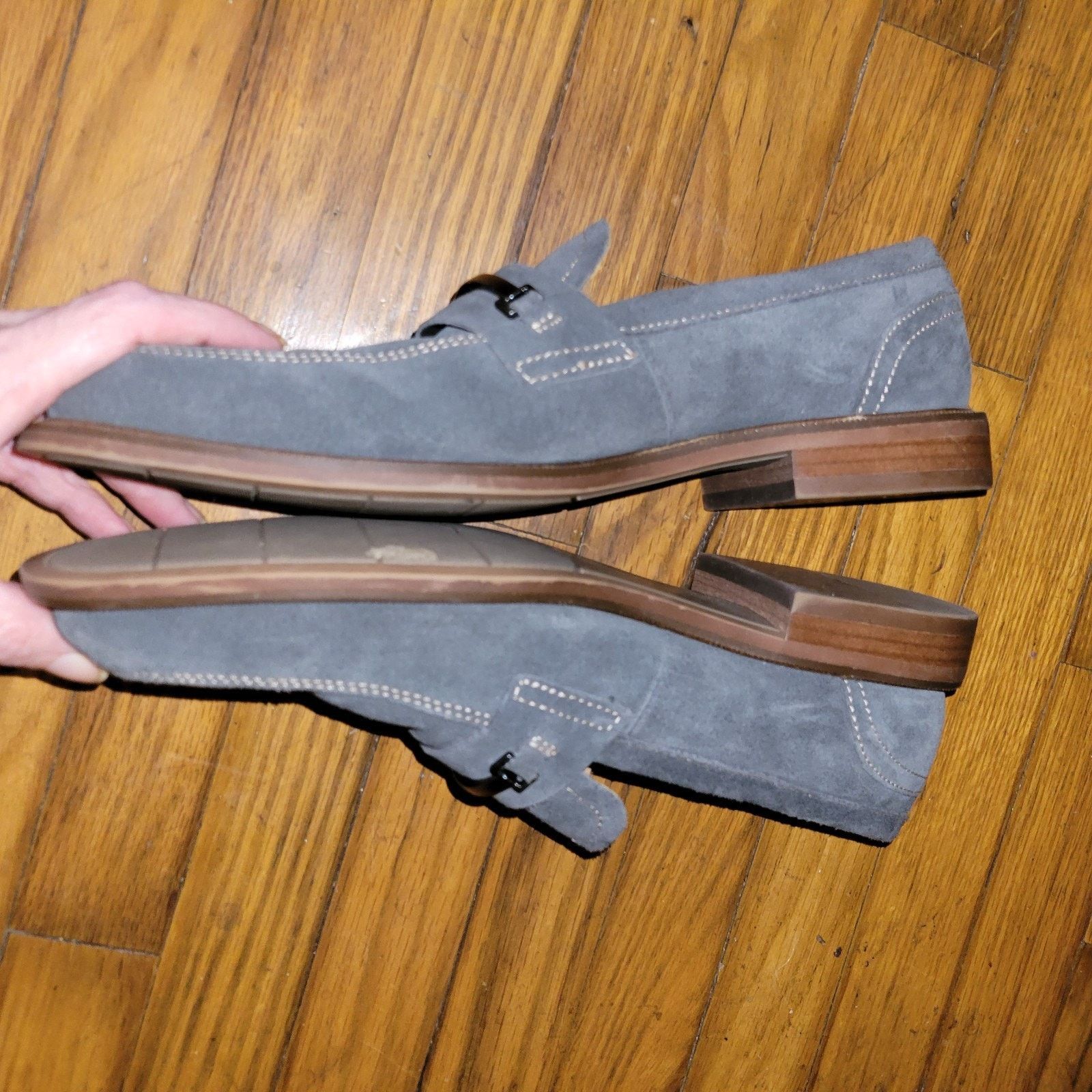 Aston Grey Aston Grey Collection Suede Leather Loafers Gray Size 8 Size US 8 / EU 41 - 2 Thumbnail