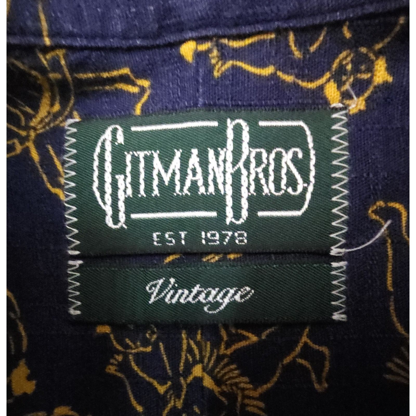 Gitman Bros. Vintage Vintage Gitman Brothers Dance Brushed Cotton Shirt - Size L Size US L / EU 52-54 / 3 - 6 Thumbnail