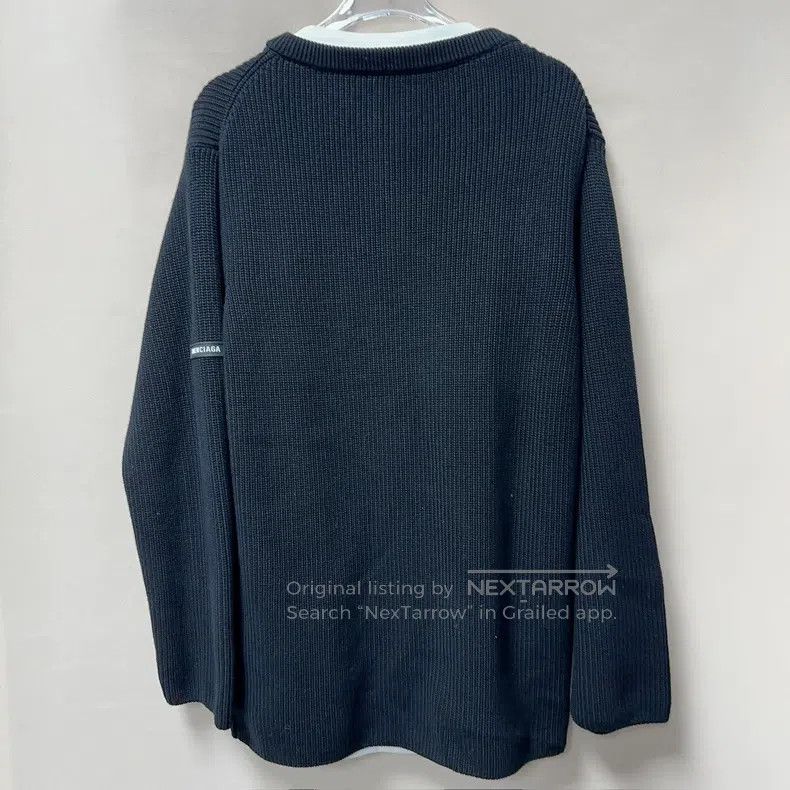 Balenciaga Balenciaga Faux two-piece sleeve label sweater Size US S / EU 44-46 / 1 - 2 Thumbnail