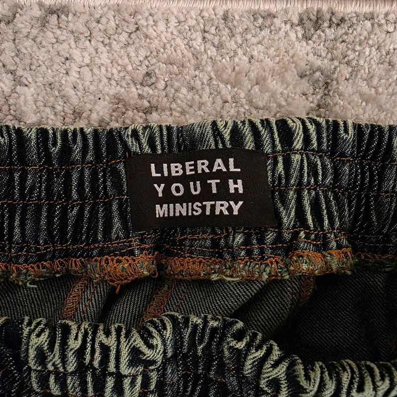 Liberal Youth Ministry Liberal Youth Ministry Acid Wash Denim Joggers Size US 30 / EU 46 - 3 Thumbnail