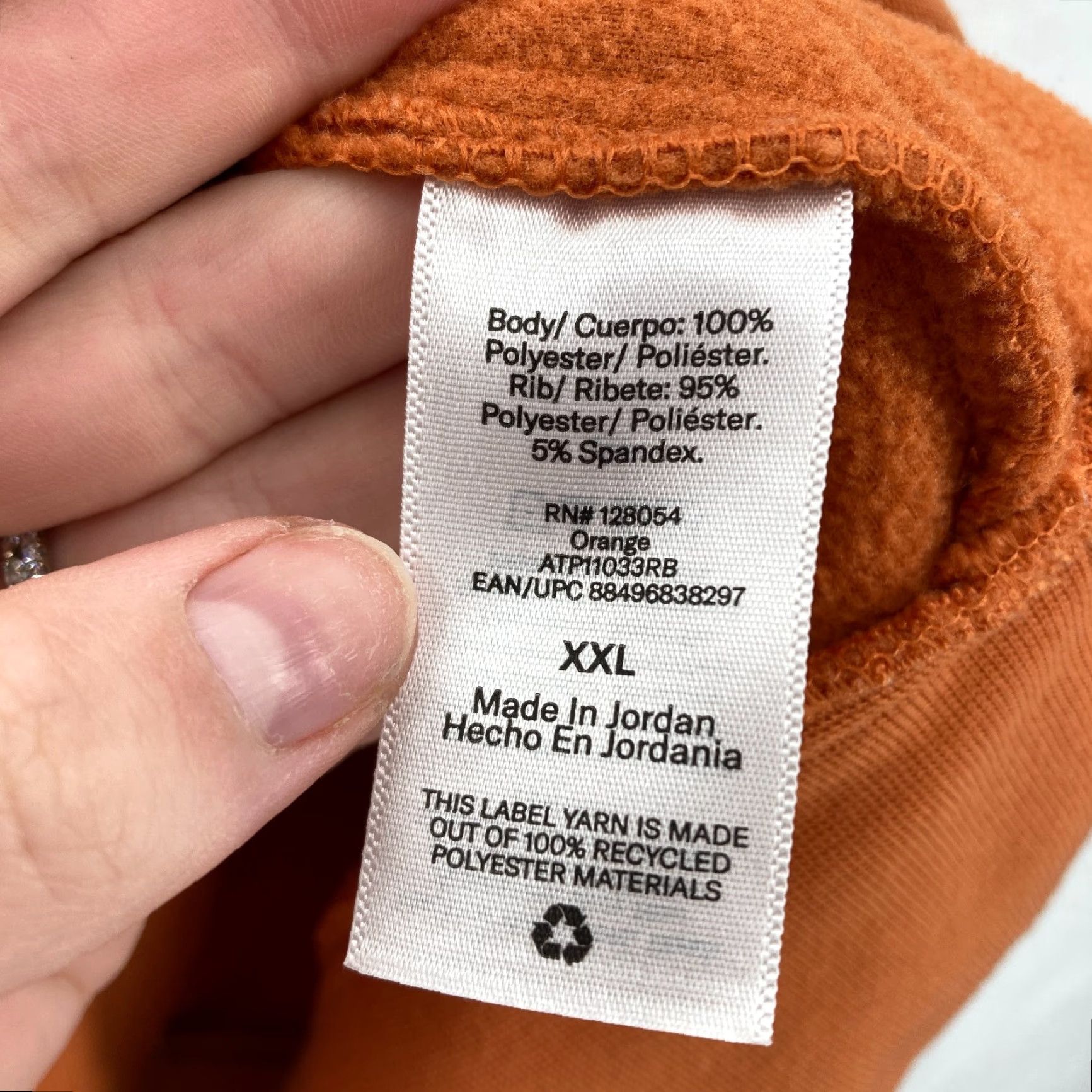 Bonobos Bonobos Fielder Fleece Full Zip Hooded Jacket Mens 2XL Burnt Orange Drawstring Size US XXL / EU 58 / 5 - 6 Thumbnail