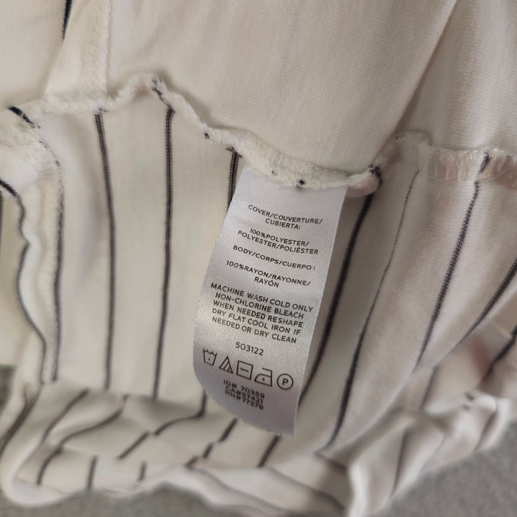 Ann Taylor Ann Taylor Tank Top Womens XL White Striped Sleeveless Lined Shirt Casual Size XL / US 12-14 / IT 48-50 - 4 Thumbnail