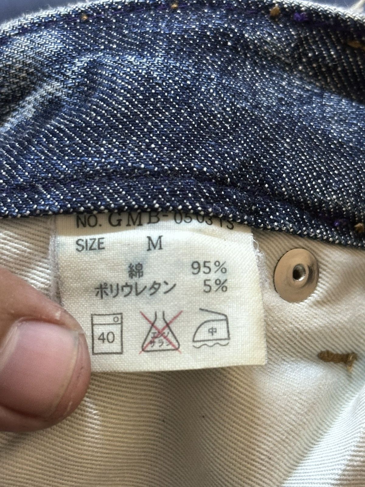 POST ARCHIVE FACTION (PAF) Vintage Global Work Studded Bondage Punk Denim Size US 31 - 15 Thumbnail