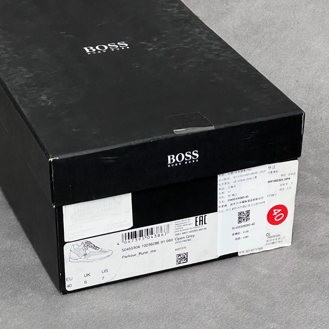 Hugo Boss HUGO BOSS color blocked lace-up casual trainers Size US 6 / EU 39 - 9 Thumbnail