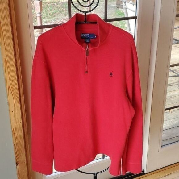 Polo Ralph Lauren Polo by Ralph Lauren Embroidered 1/4 Zip Long Sleeve Sz XL R Size US XL / EU 56 / 4 - 1 Thumbnail