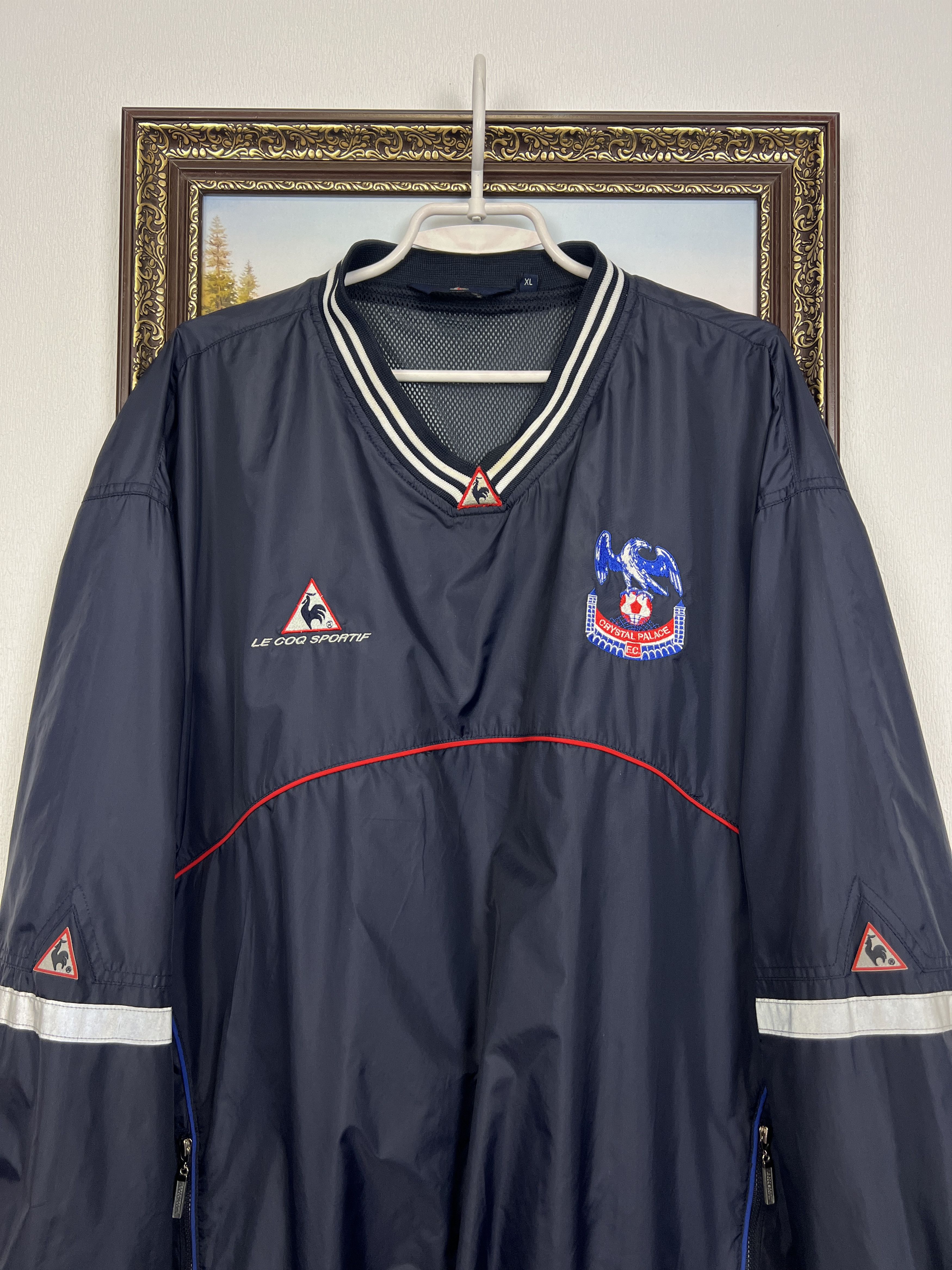 Le Coq Sportif Vintage 2000's Crystal Palace Football Jacket Soccer Track Size US XL / EU 56 / 4 - 2 Thumbnail