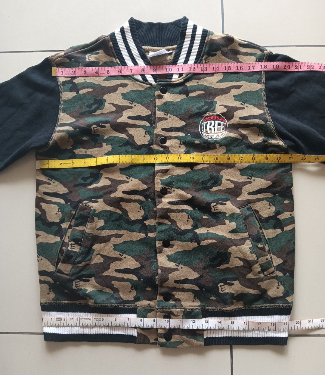 Japanese Brand VARSITY JACKET VISION STREET WEAR STYLE CAMO Size US M / EU 48-50 / 2 - 12 Thumbnail