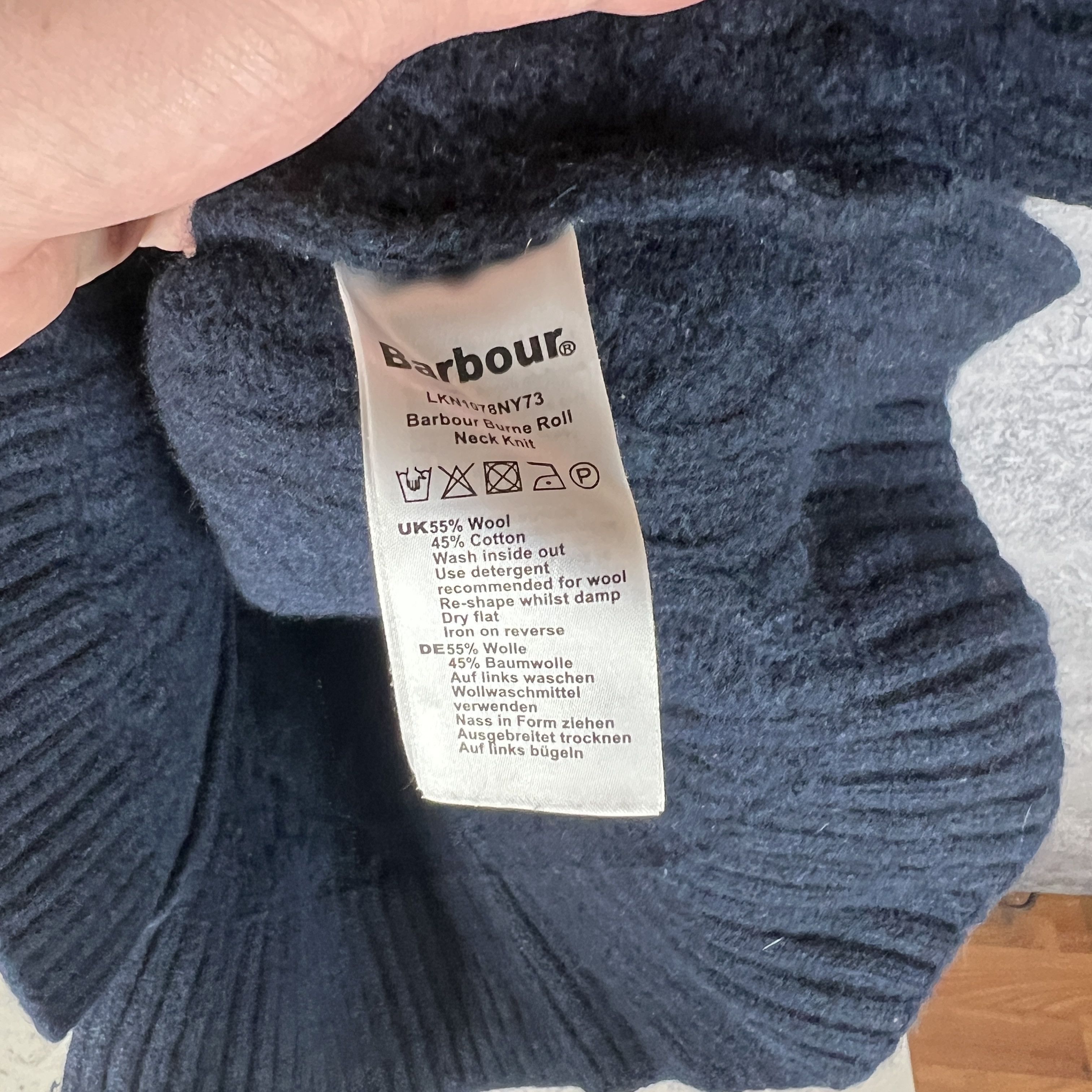 Barbour Barbour Women's Sweater Size 10 Blue Long Sleeve Size L / US 10 / IT 46 - 5 Thumbnail