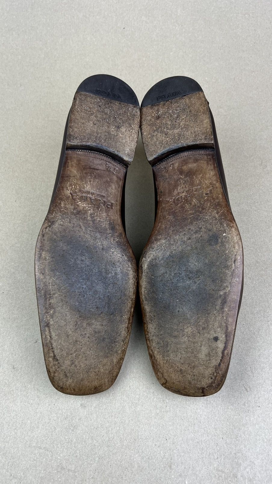 Prada PRADA Loafers Leather Penny Shoes Dark Brown Men's Size US 7.5 / EU 40-41 - 11 Thumbnail