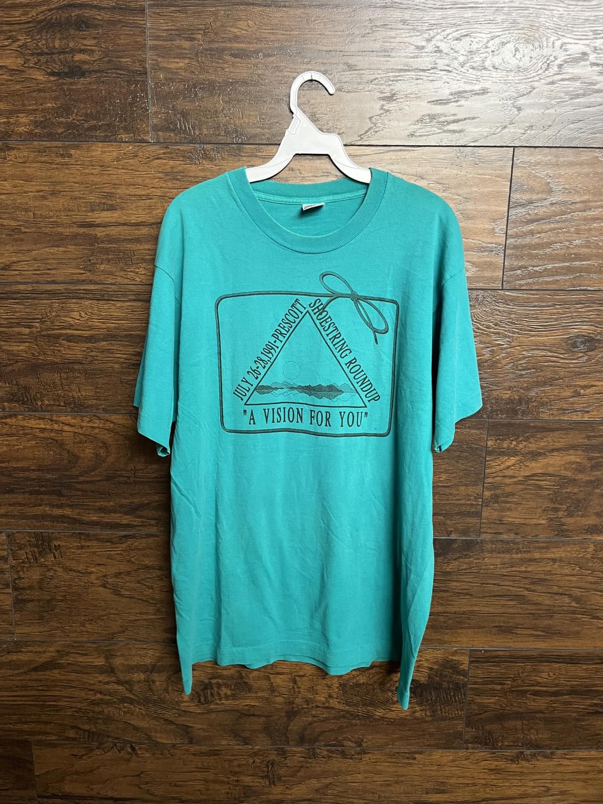 Fruit Of The Loom Prescott Intergroup Shoestring Roundup T-shirt 1991 Tee Size US XL / EU 56 / 4 - 1 Thumbnail