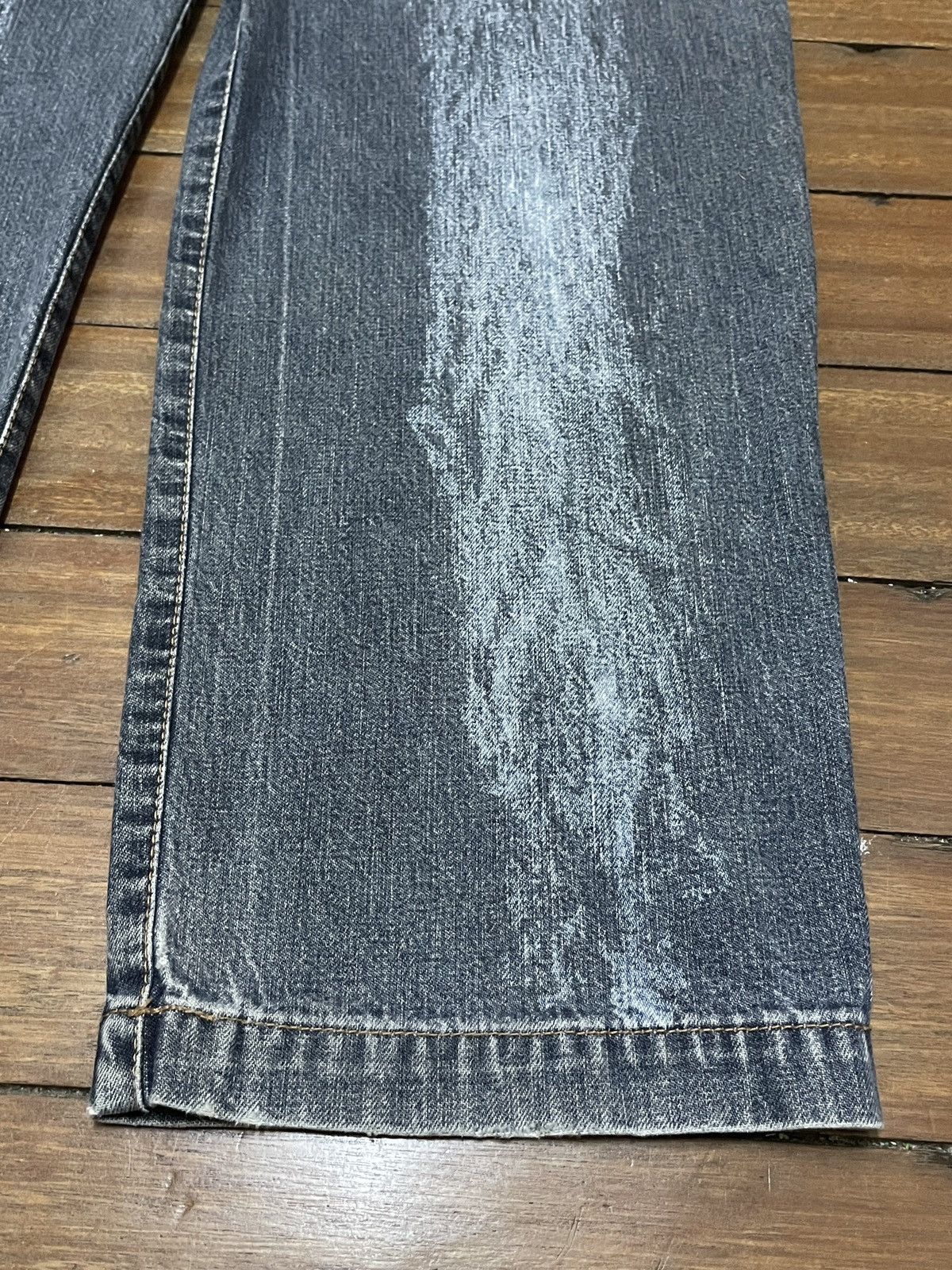 Vale Very Rare Vintage Brand Vale Hand Printed Baggy Jeans 2000s Size US 26 / EU 42 - 8 Thumbnail