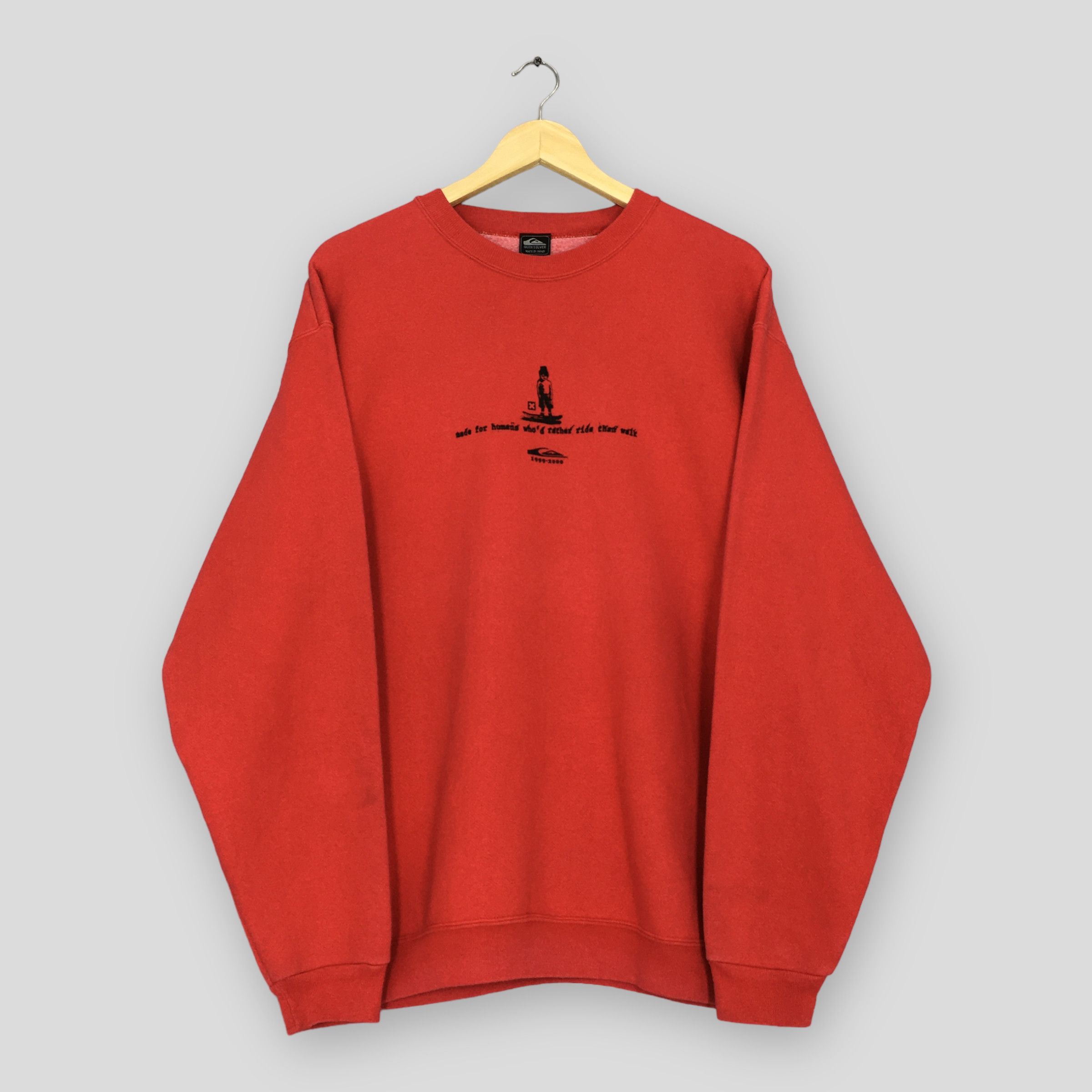 Quiksilver × Vintage Vintage 1990s Quiksilver Skateboards Sweatshirt Large Size US L / EU 52-54 / 3 - 3 Thumbnail
