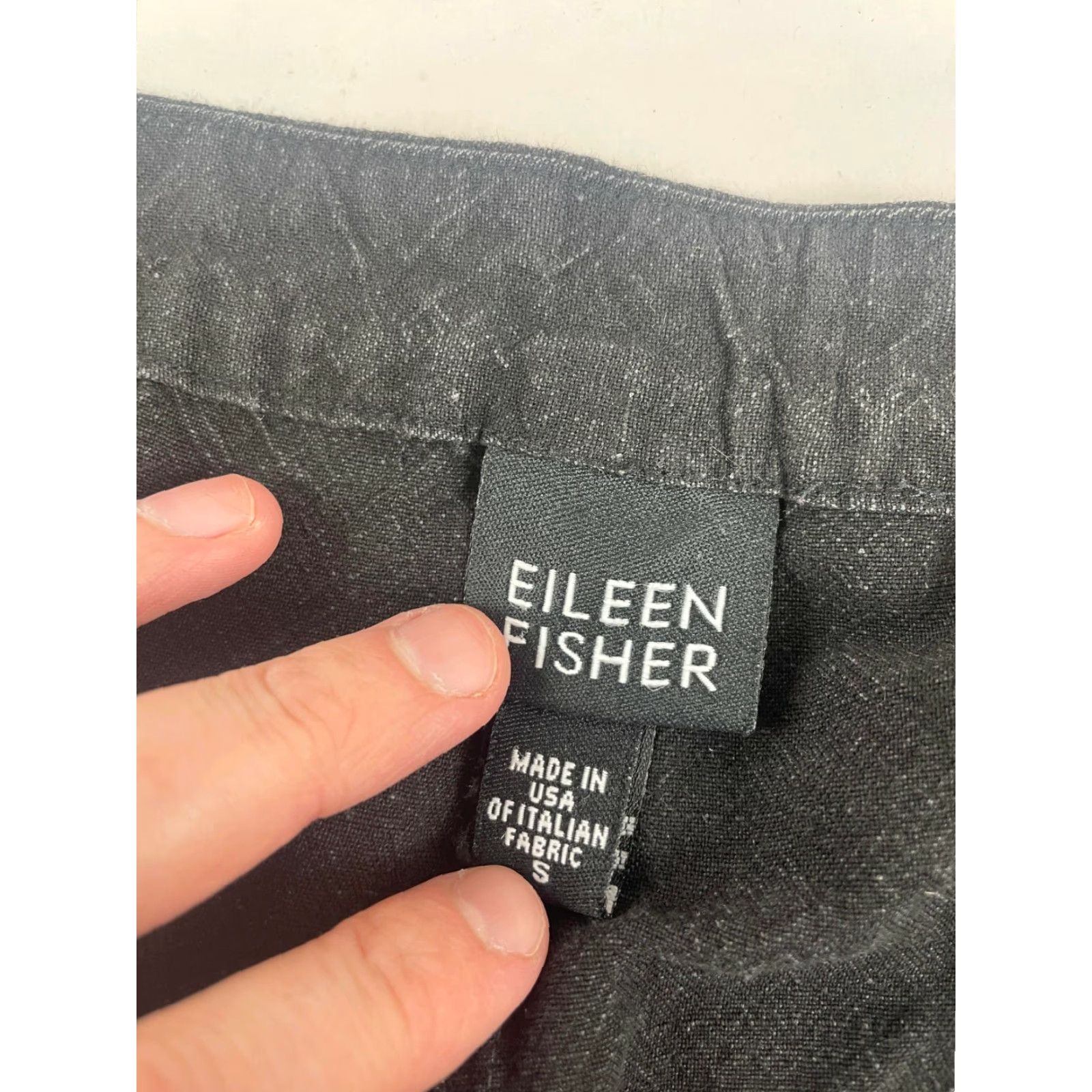 Eileen Fisher Eileen Fisher Dress Pants Women's Size Small Black Side Button Straight Leg Pants Size 28" / US 6 / IT 42 - 7 Thumbnail