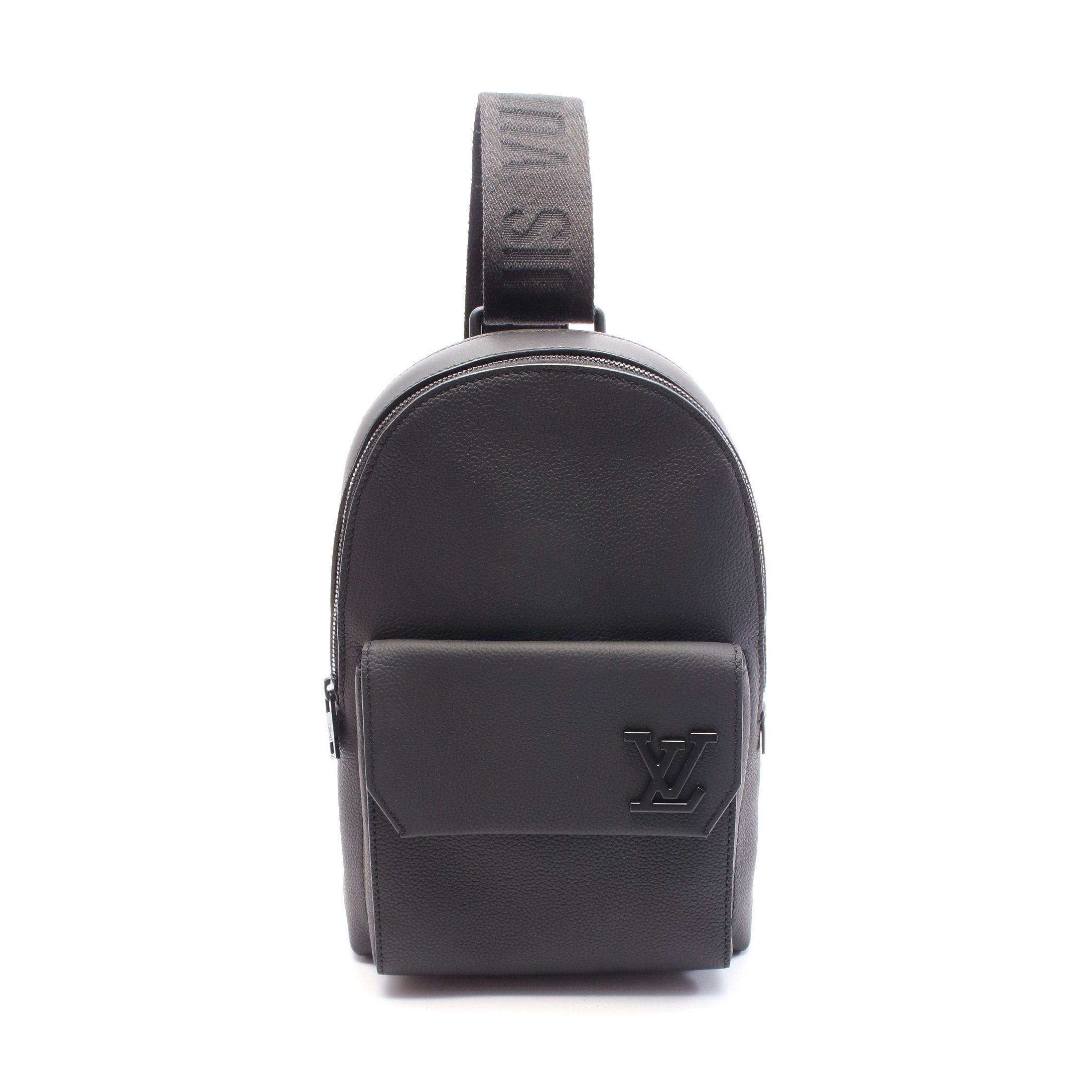 Louis Vuitton Louis Vuitton Pilot Sling Bag Body Leather Black Size ONE SIZE - 1 Thumbnail
