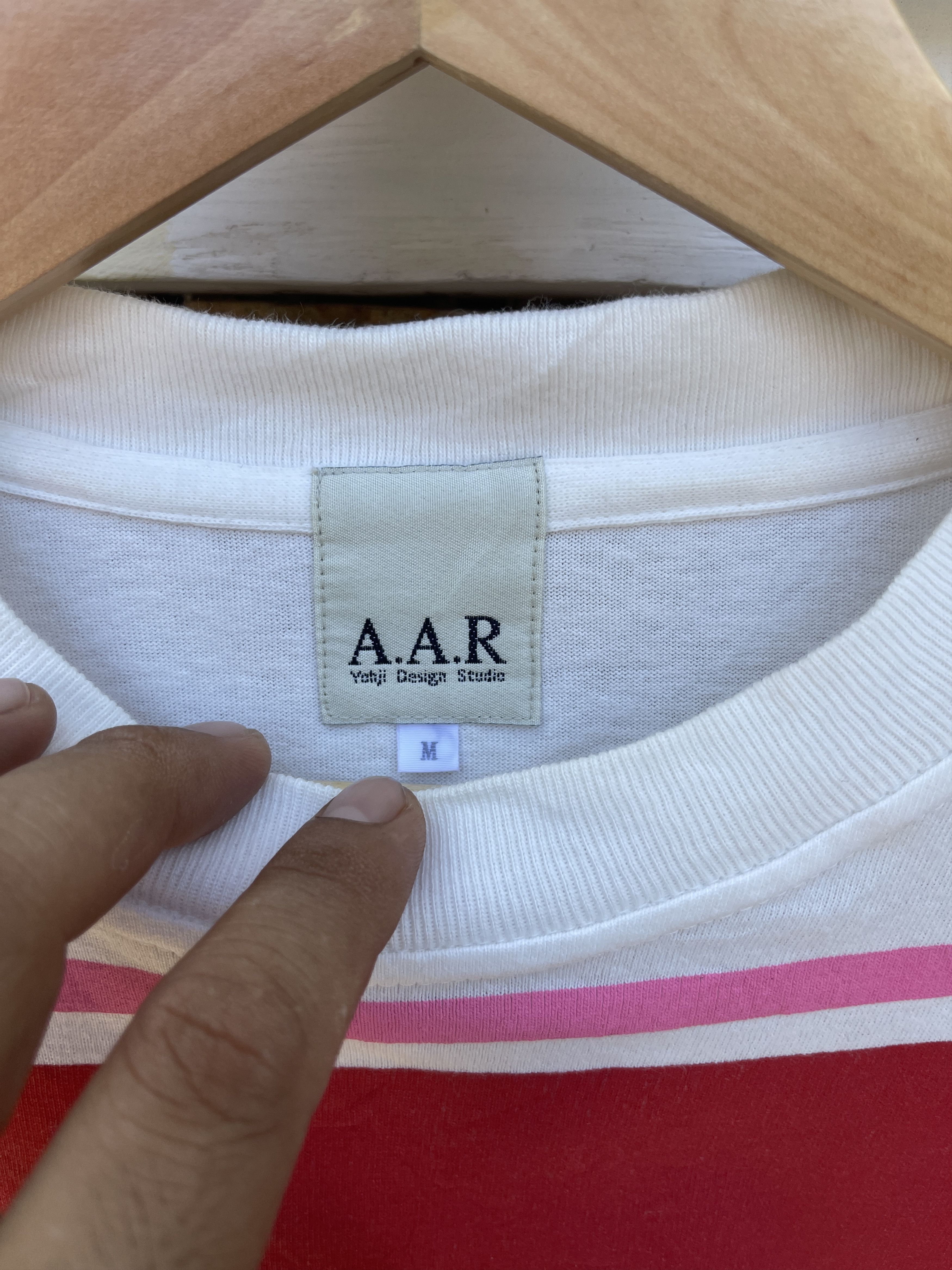 Yohji Yamamoto Rare🔥Vintage AAR Yohji Yamamoto Striped T-Shirt Size US M / EU 48-50 / 2 - 4 Thumbnail