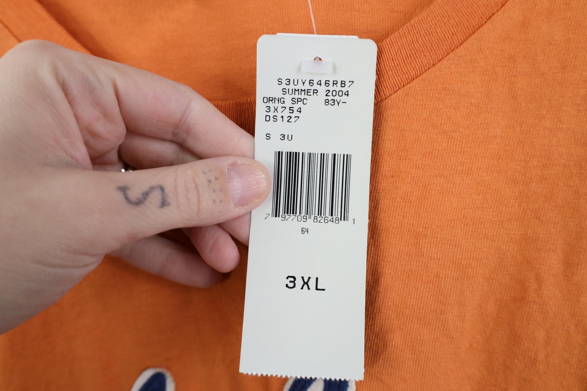 Polo Ralph Lauren Deadstock Vintage Y2K 2004 Ralph Lauren Spell Out T-Shirt Size US XXL / EU 58 / 5 - 8 Thumbnail