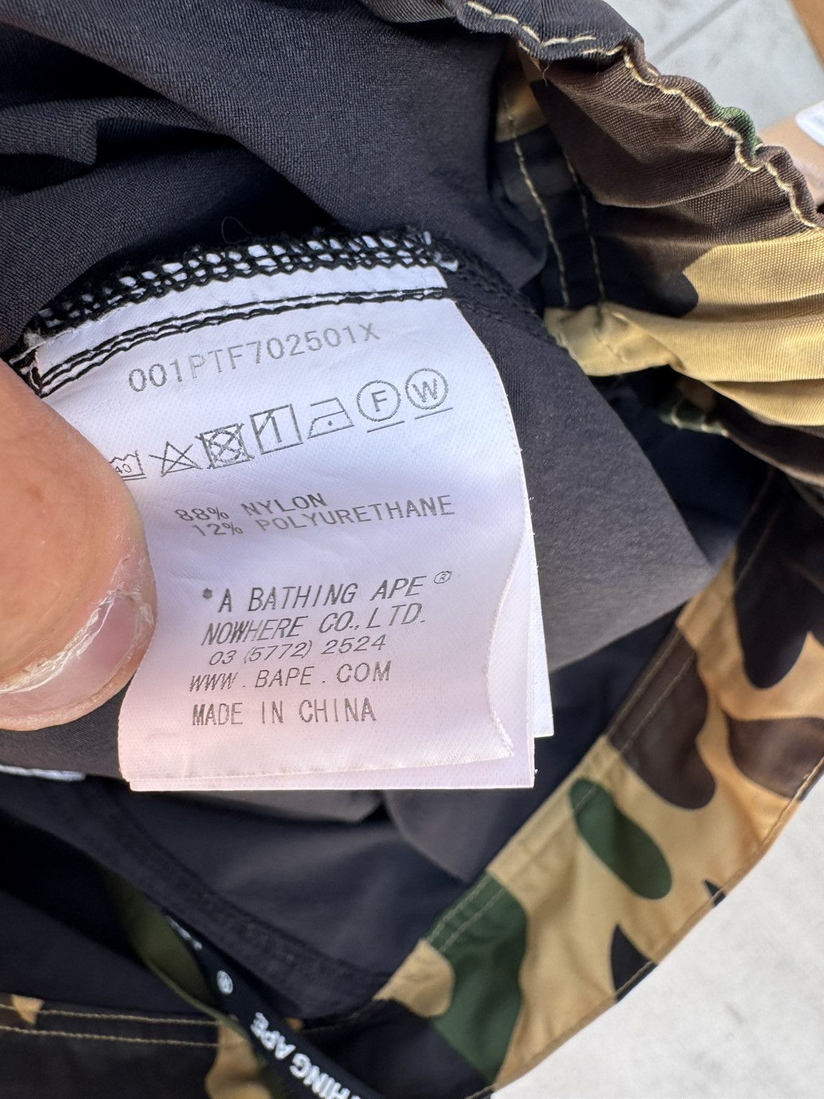 Bape A BATHING APE BAPE PANTS NYLON JOGGERS SIZE XS EXTRA SMALL Size 28" / US 6 / IT 42 - 6 Thumbnail