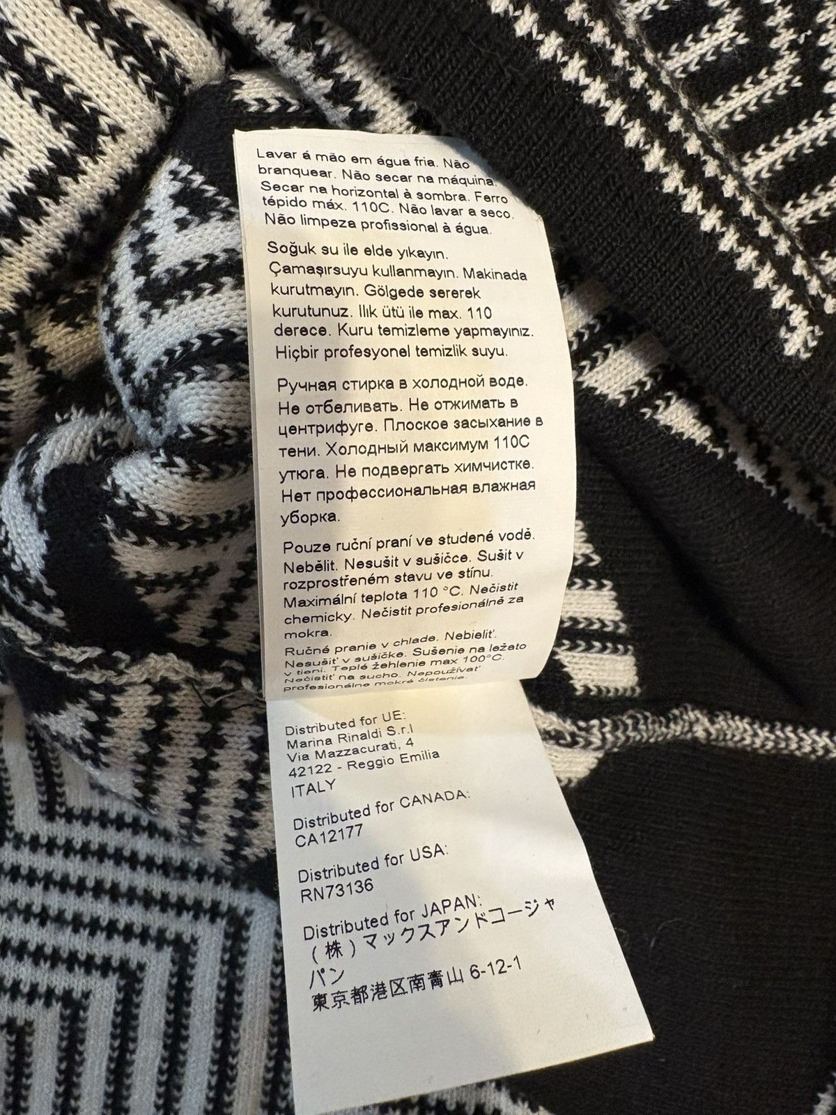Marina Rinaldi Max Mara Black & White sweater Size M / US 6-8 / IT 42-44 - 8 Thumbnail