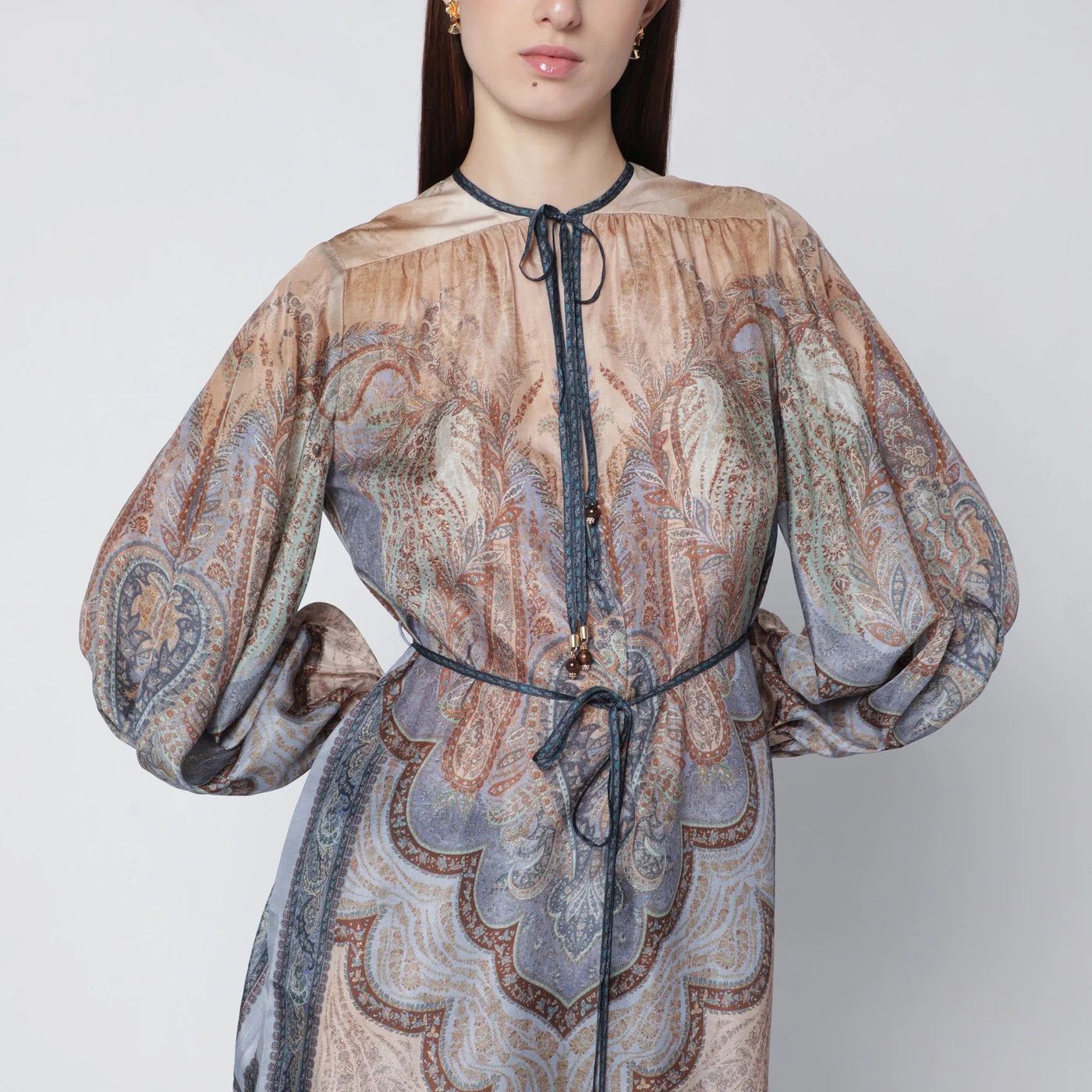 Zimmermann o1d2blof0526 Wanderlust Blouse with Tapestry Print Size L / US 10 / IT 46 - 4 Thumbnail