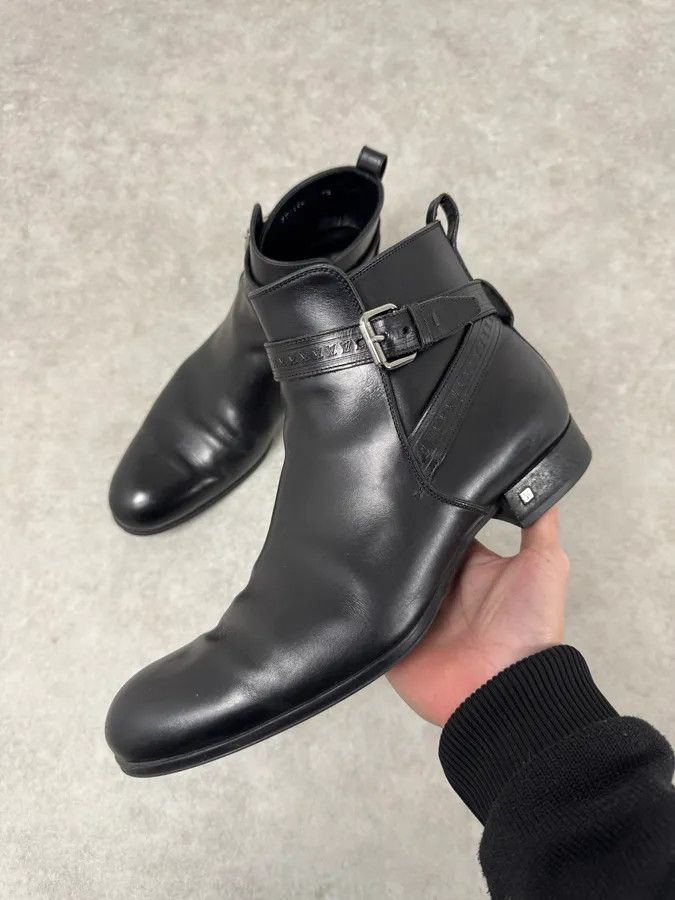 Louis Vuitton Louis Vuitton Black Leather Ankle Boots Size US 8.5 / EU 41-42 - 1 Thumbnail