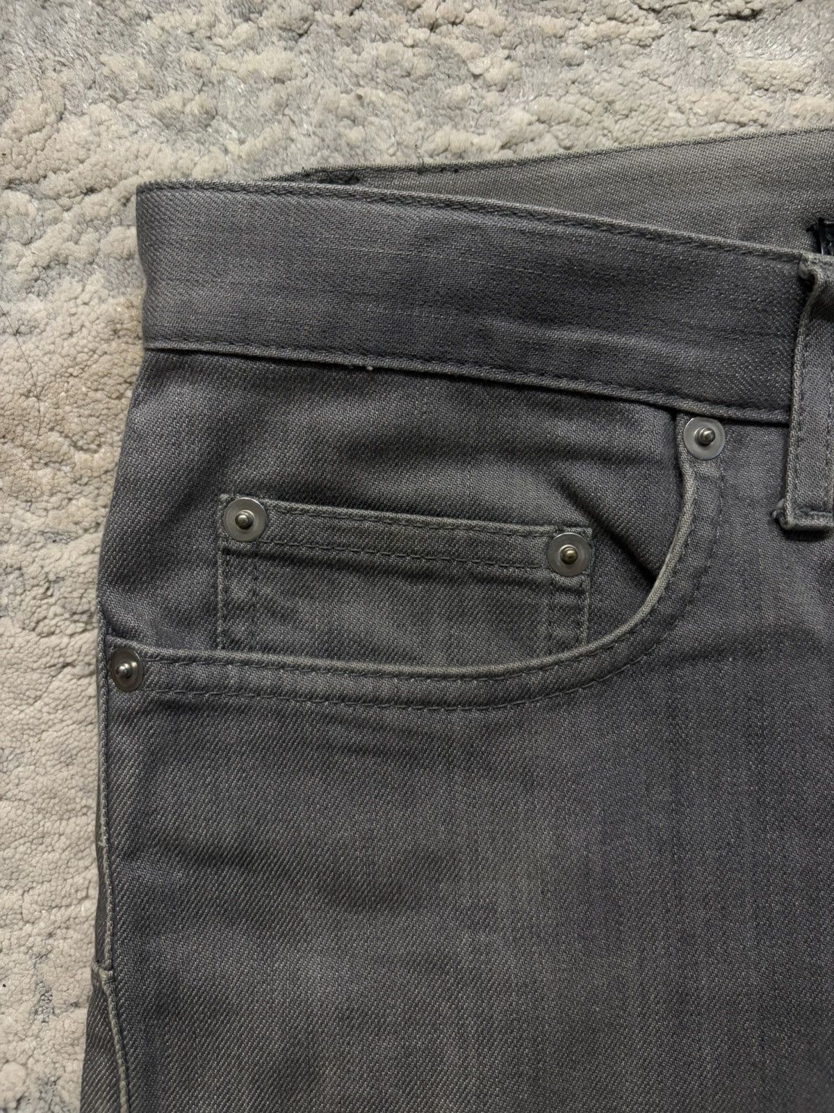 Dior SS08 Dior Homme by Kris Van Assche Grey Denim Size US 29 - 4 Thumbnail