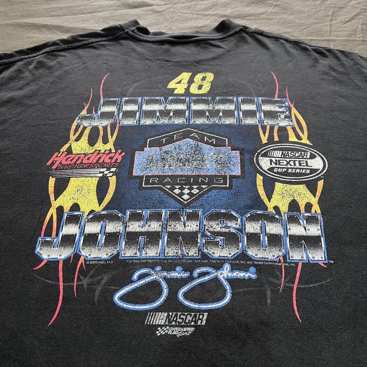 NASCAR Vintage Y2K Jimmy Johnson Lowes Team Racing Tee 2XL Faded Size US XXL / EU 58 / 5 - 7 Thumbnail
