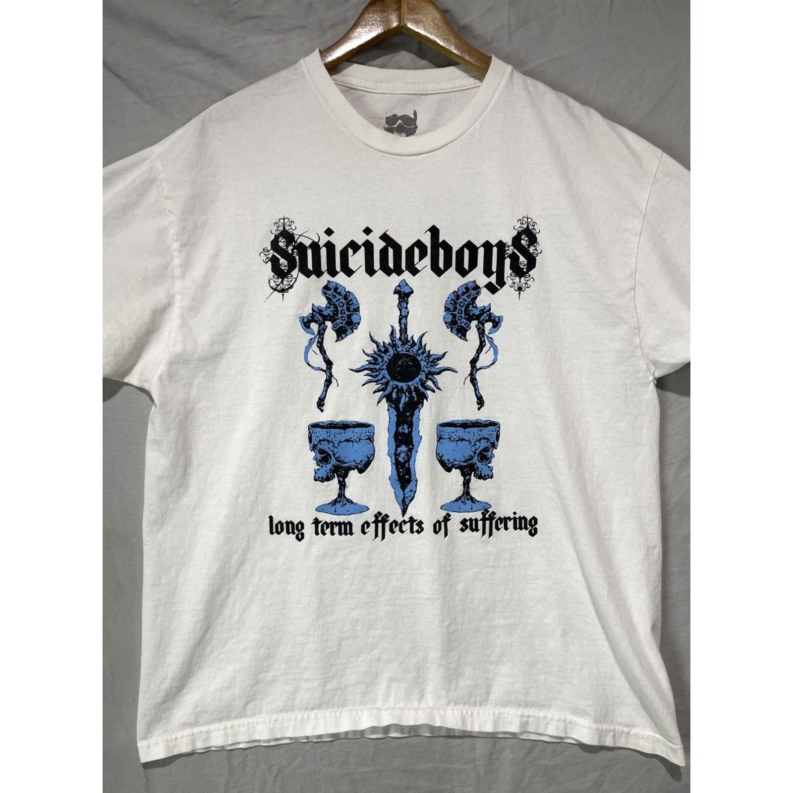 Vintage Suicideboys Shirt Mens XL White G59 Long Term Effects Of Suffering Greyfivenine Shirt Size US XL / EU 56 / 4 - 2 Thumbnail