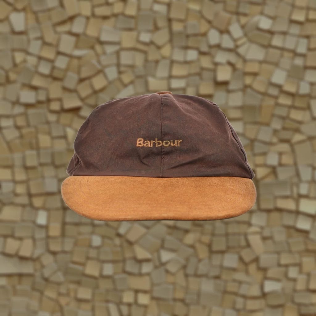 Barbour Barbour Wax Cotton Suede Cap Men One Size Made in England Brown Baseball Cap OS 0075 Size ONE SIZE - 1 Thumbnail