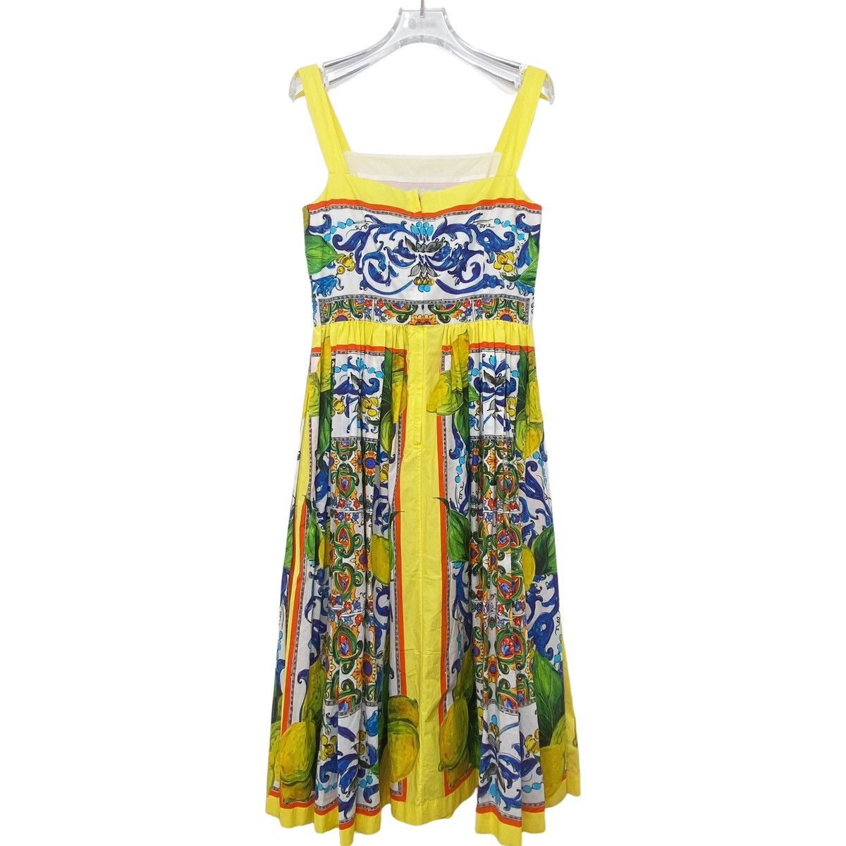Dolce & Gabbana Dolce&Gabbana Blue And White Porcelain Lemon Print K26WX Size S / US 4 / IT 40 - 2 Thumbnail