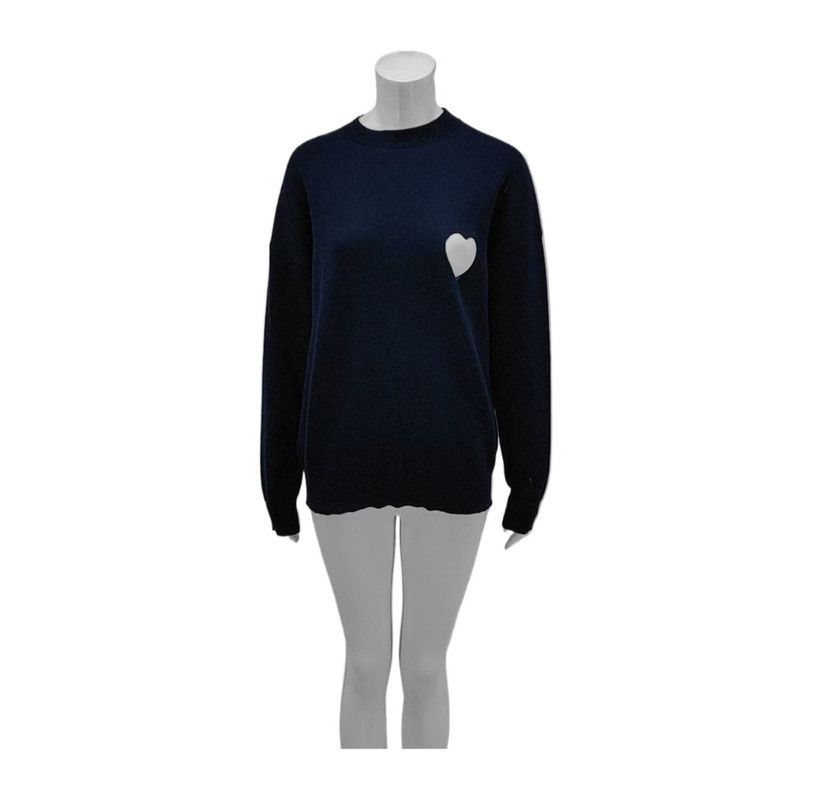 Loewe Loewe Women's Navy Wool Long Sleeve Sweater 0089 Size XS / US 0-2 / IT 36-38 - 1 Preview