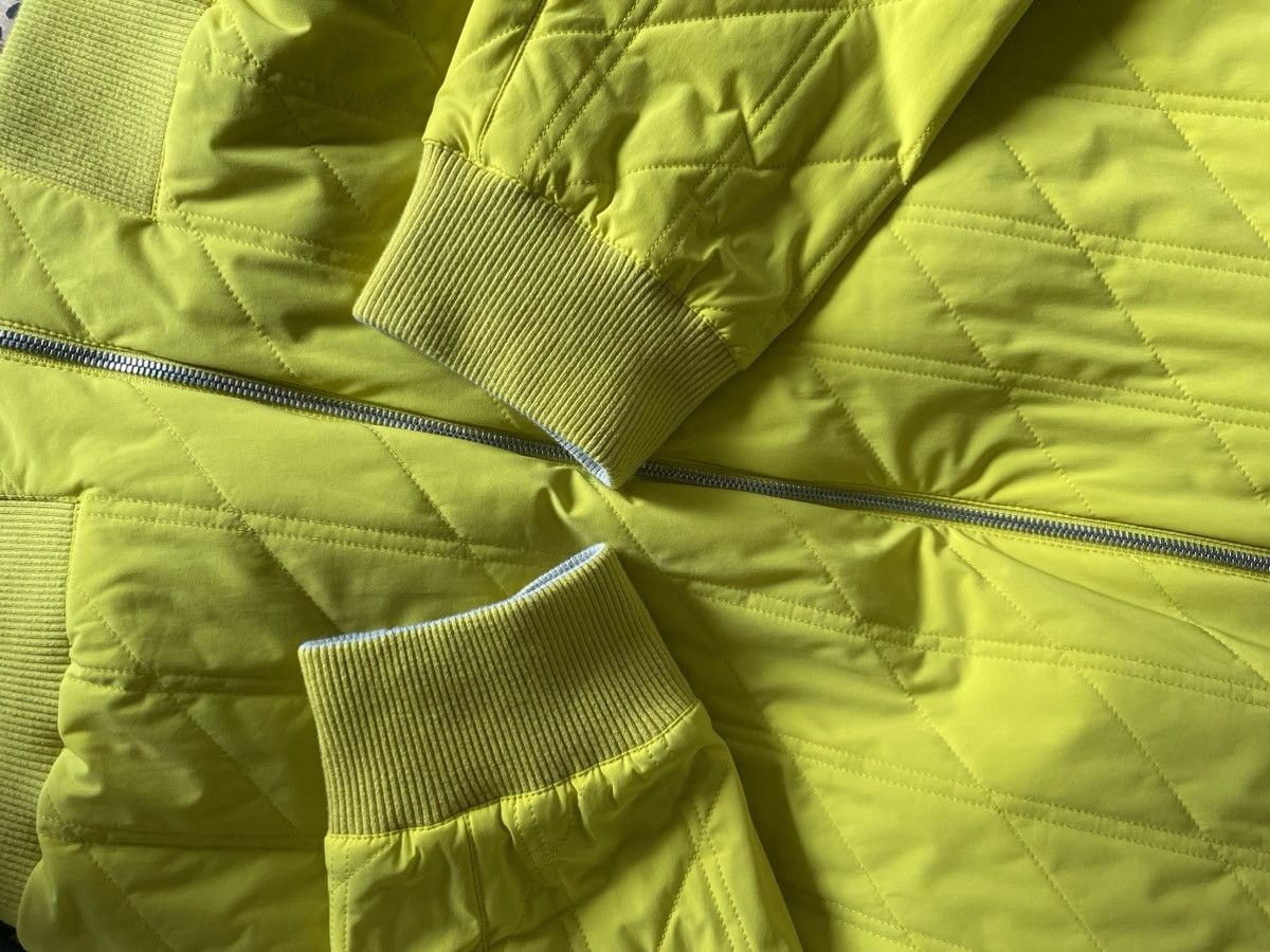 Hermes HERMES REVERSIBLE BOMBER GREY YELLOW POLYESTER PADDED QUILT Size US L / EU 52-54 / 3 - 9 Thumbnail