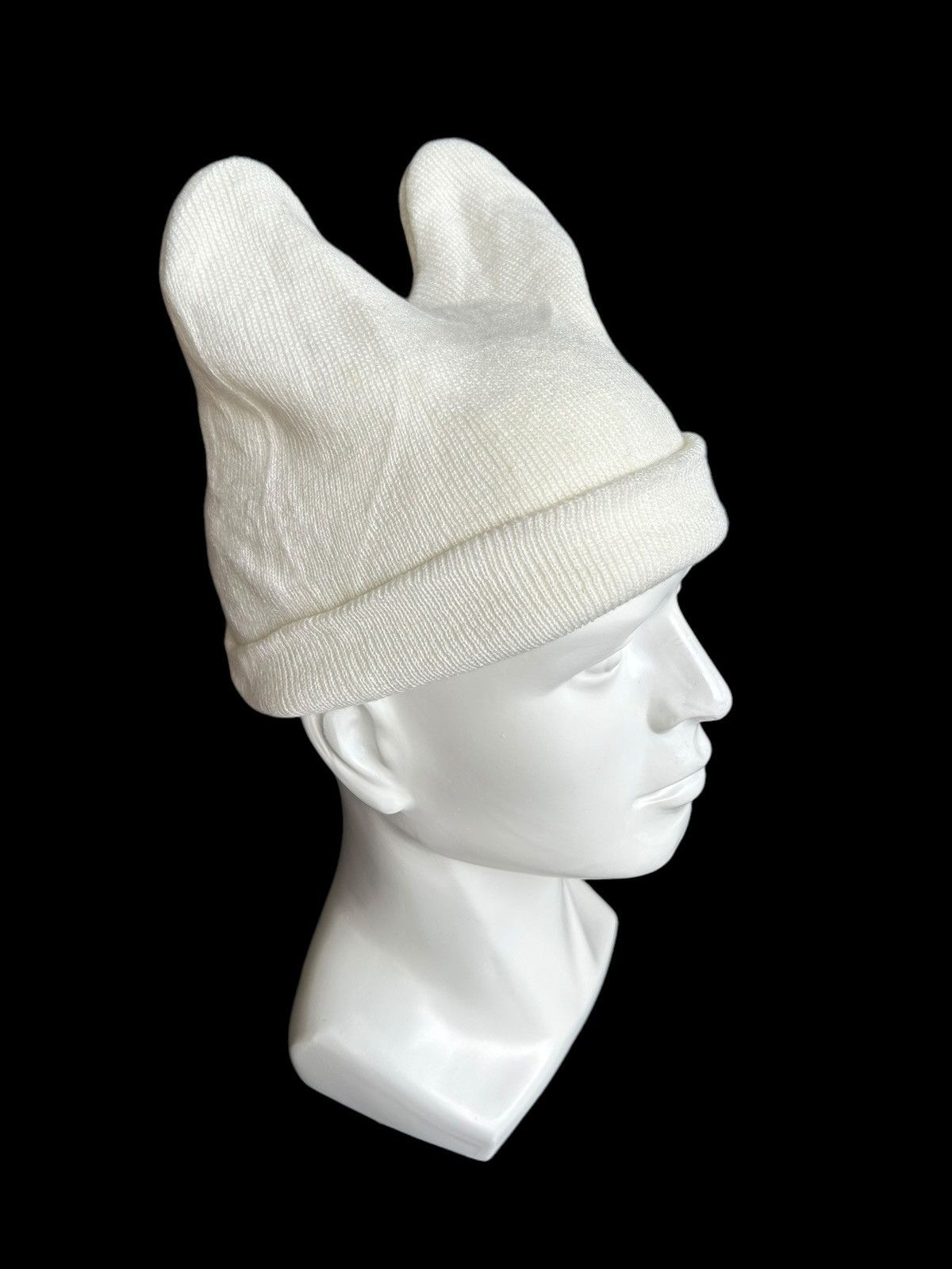 Japanese Brand × Kapital × Vintage ☠️ Devil Horn Japanese Banie Hats Rare Deisgn🎌☠️☠️ Size ONE SIZE - 3 Thumbnail