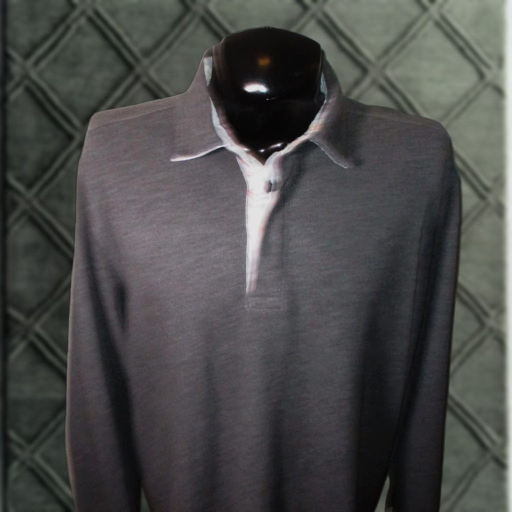 Tommy Bahama TOMMY BAHAMA Sweatshirt Shirt XL Mens Gray Long Sleeve Polo Jersey Pullover Adult Regular Fit All Seasons Vintage No Size US XL / EU 56 / 4 - 1 Thumbnail