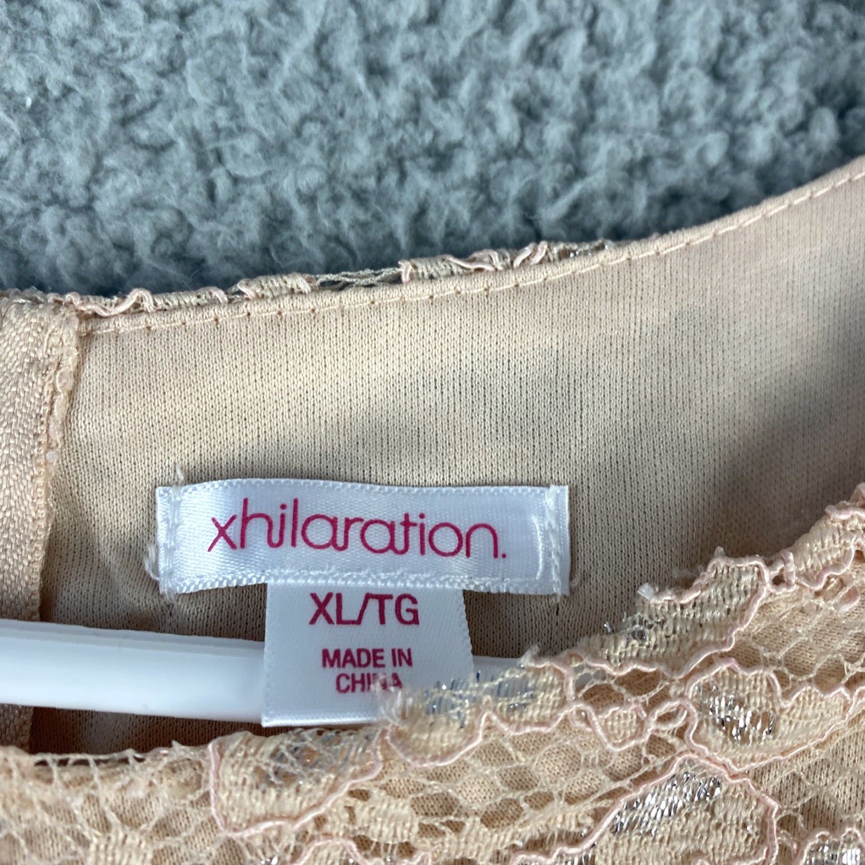 Vintage VINTAGE Xhilaration Womens Mini Dress Lace Sleeveless Party Dress Size XL Mauve Size XL / US 12-14 / IT 48-50 - 4 Thumbnail