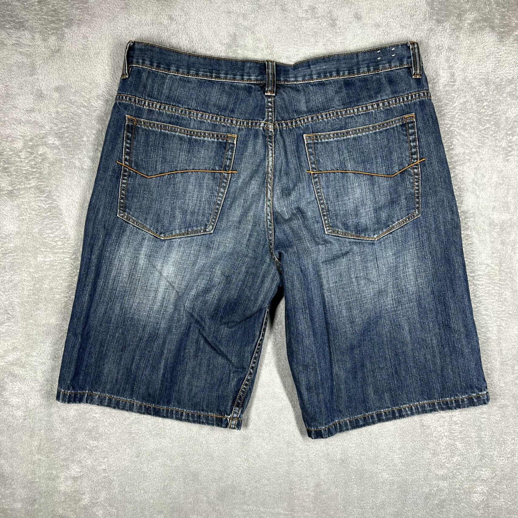 Anchor Blue VINTAGE Anchor Blue Baggy Shorts Men's 38 Waist Denim Wide Leg 5-Pocket Chino Relaxed Blue 90s Hip Hop Mens Size US 38 / EU 54 - 6 Thumbnail