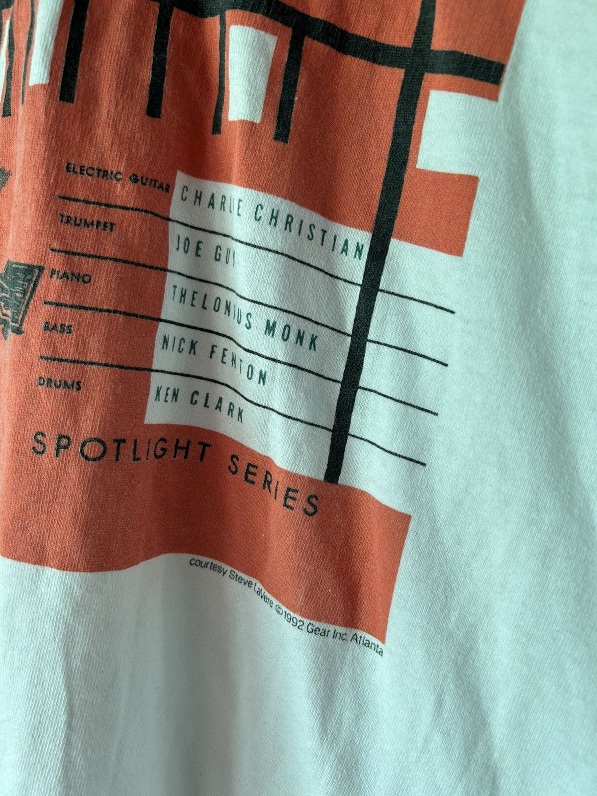 Band Tees 90s American Jazz Tour Charlie Christian Vox Art Tee Size US XL / EU 56 / 4 - 12 Thumbnail