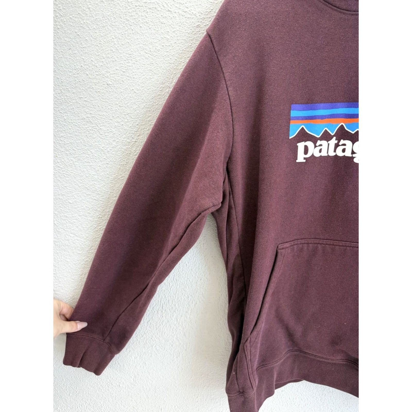 Patagonia Patagonia Sweatshirt Uprisal Hoody XL Regular Fit Maroon Hooded Pullover Mens Sweatshirt Hoodie Pullover Size US XL / EU 56 / 4 - 3 Thumbnail