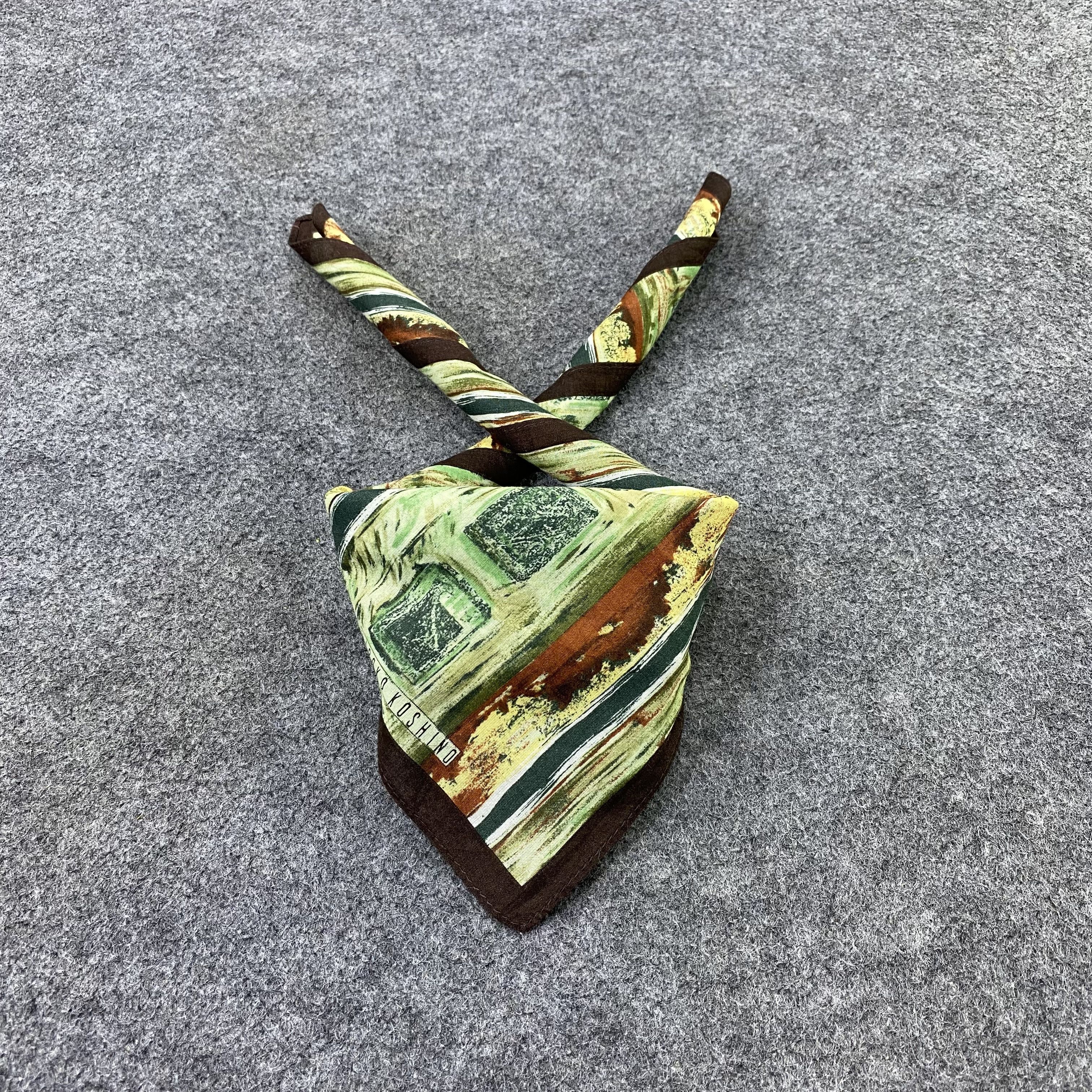 Japanese Brand Hiroko Koshino Handkerchief / Bandana / Neckerchief-B2355 Size ONE SIZE - 2 Thumbnail