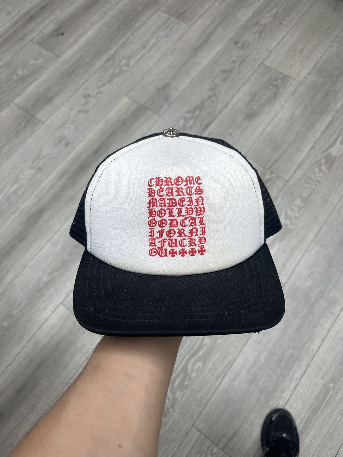 Chrome Hearts Chrome Hearts EyeChart Trucker Hat Size ONE SIZE - 1 Thumbnail