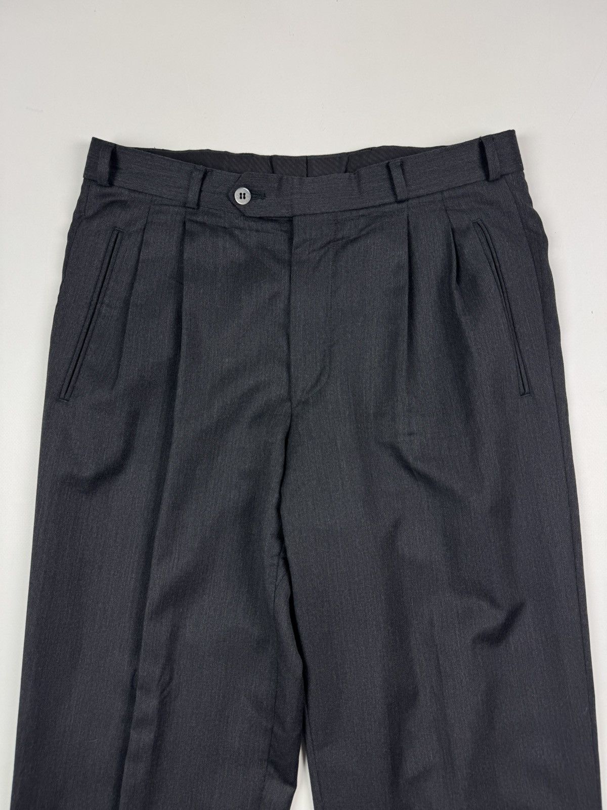 Yves Saint Laurent 1990’s Vintage YSL Yves Saint Laurent Classic Wool Trousers Size US 32 / EU 48 - 7 Thumbnail